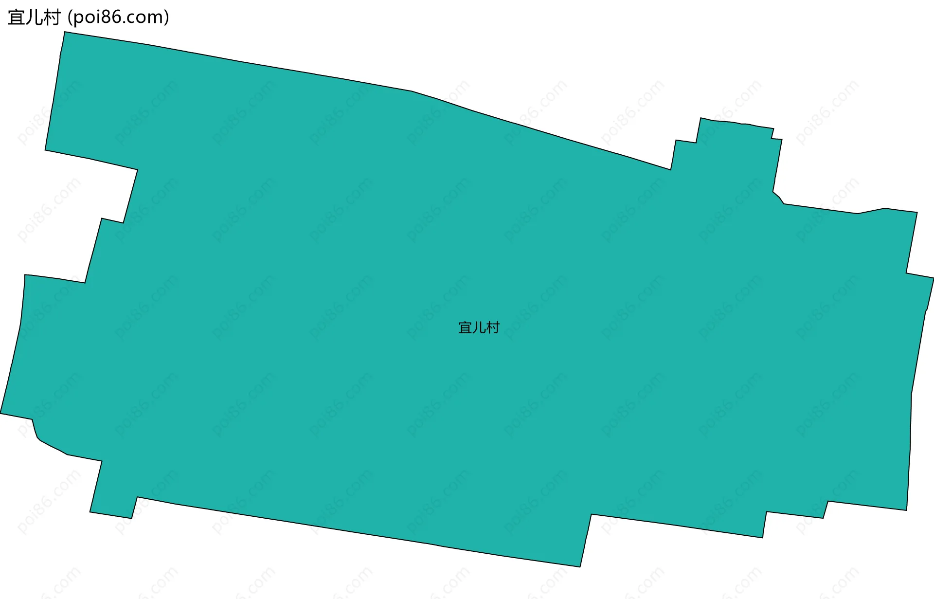 宜儿村边界地图