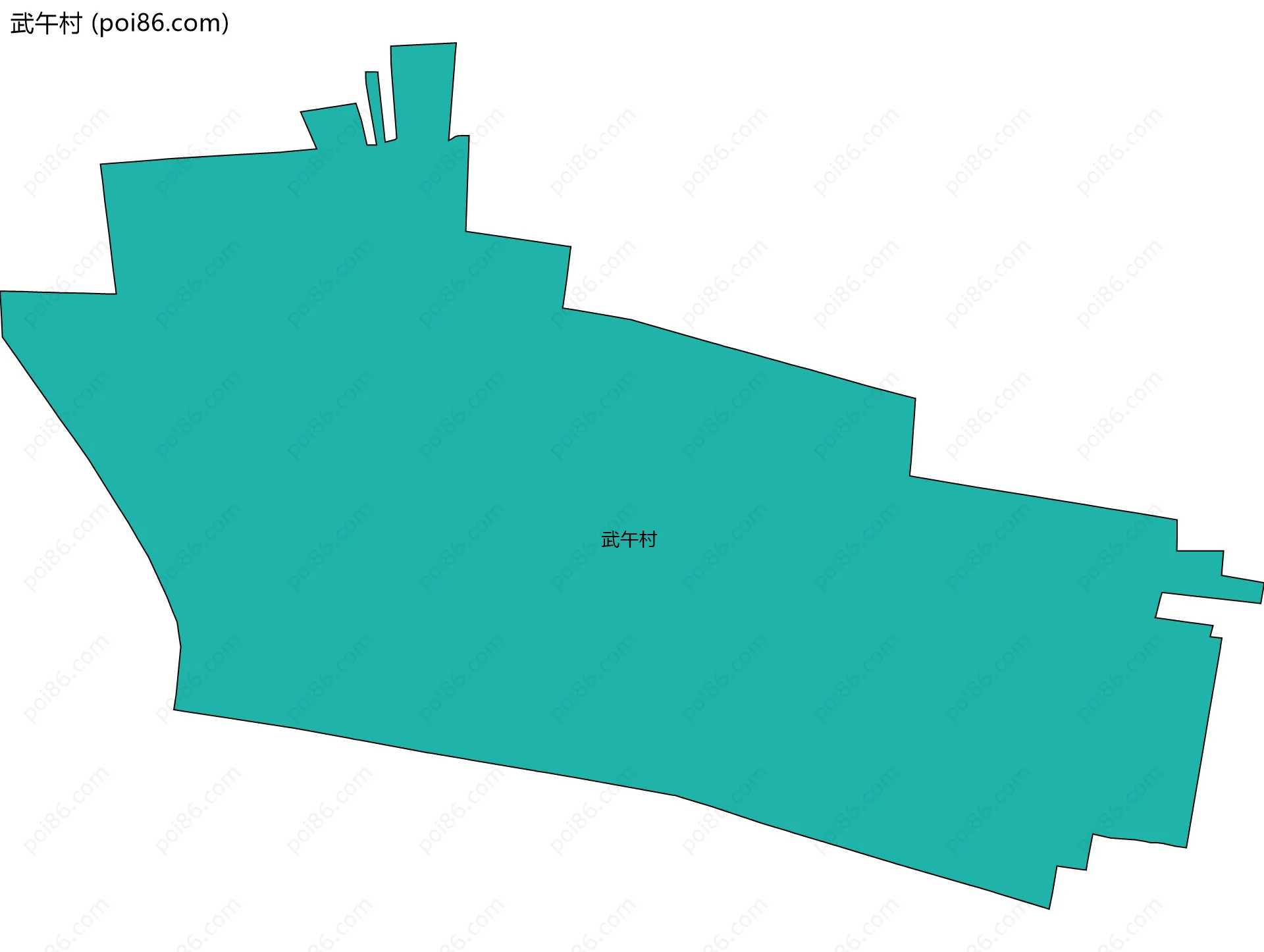 武午村边界地图