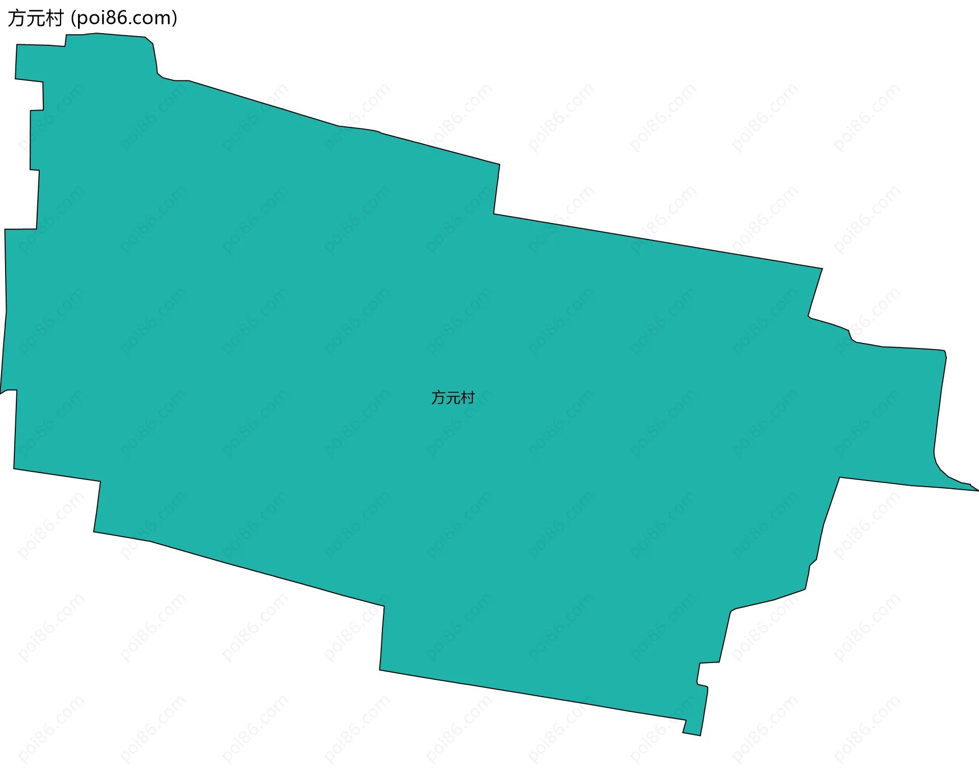 方元村边界地图