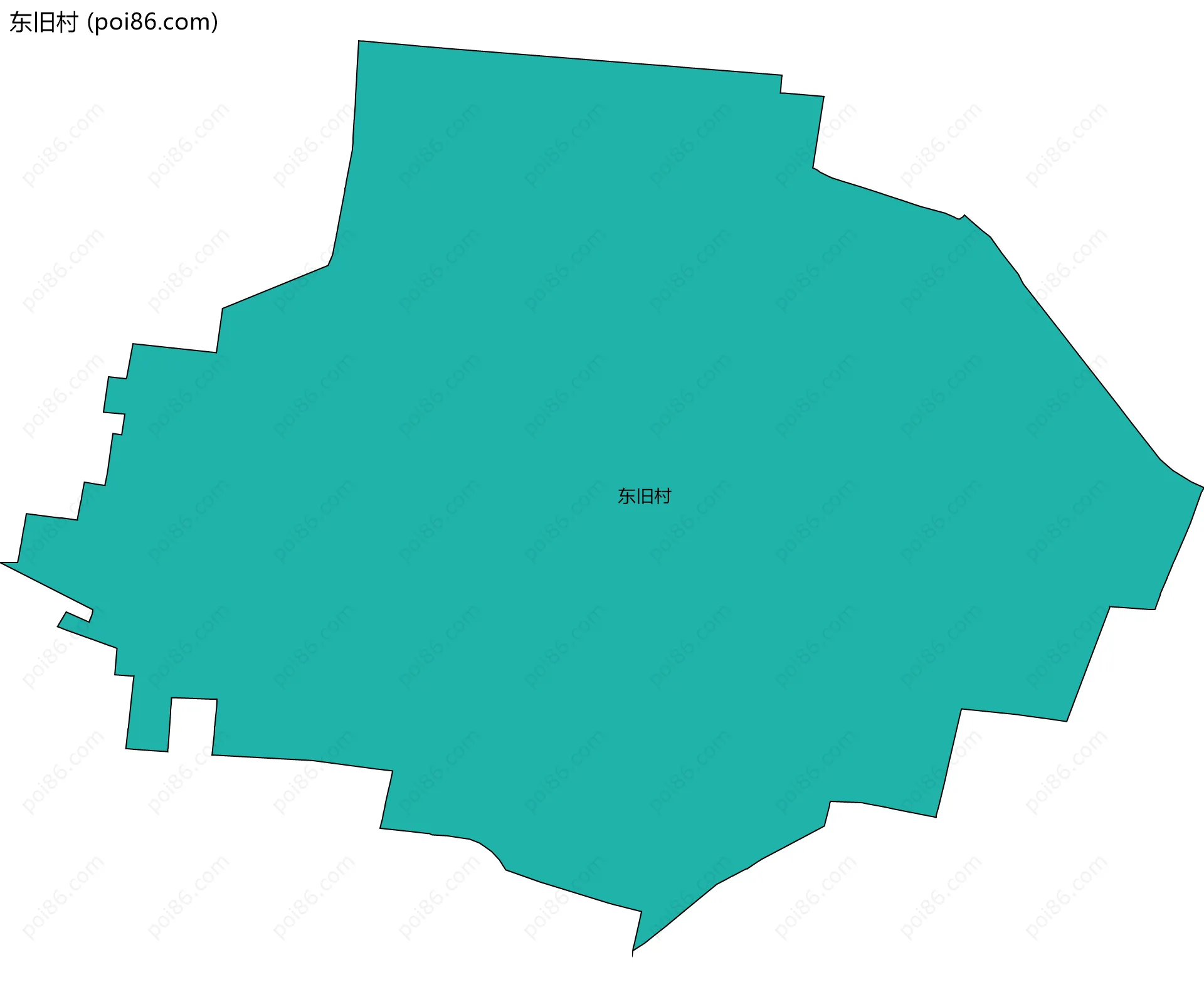 东旧村边界地图