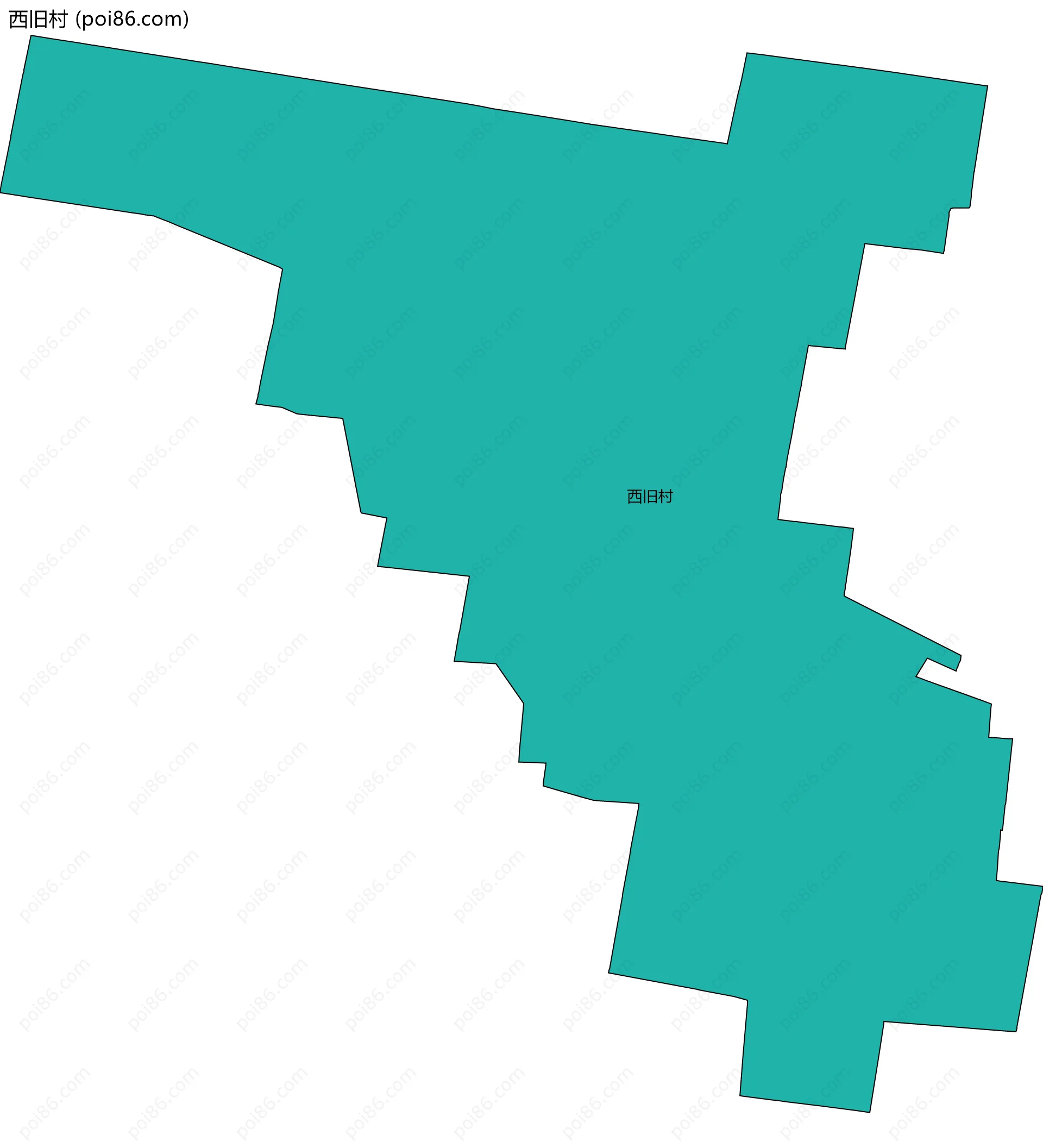 西旧村边界地图