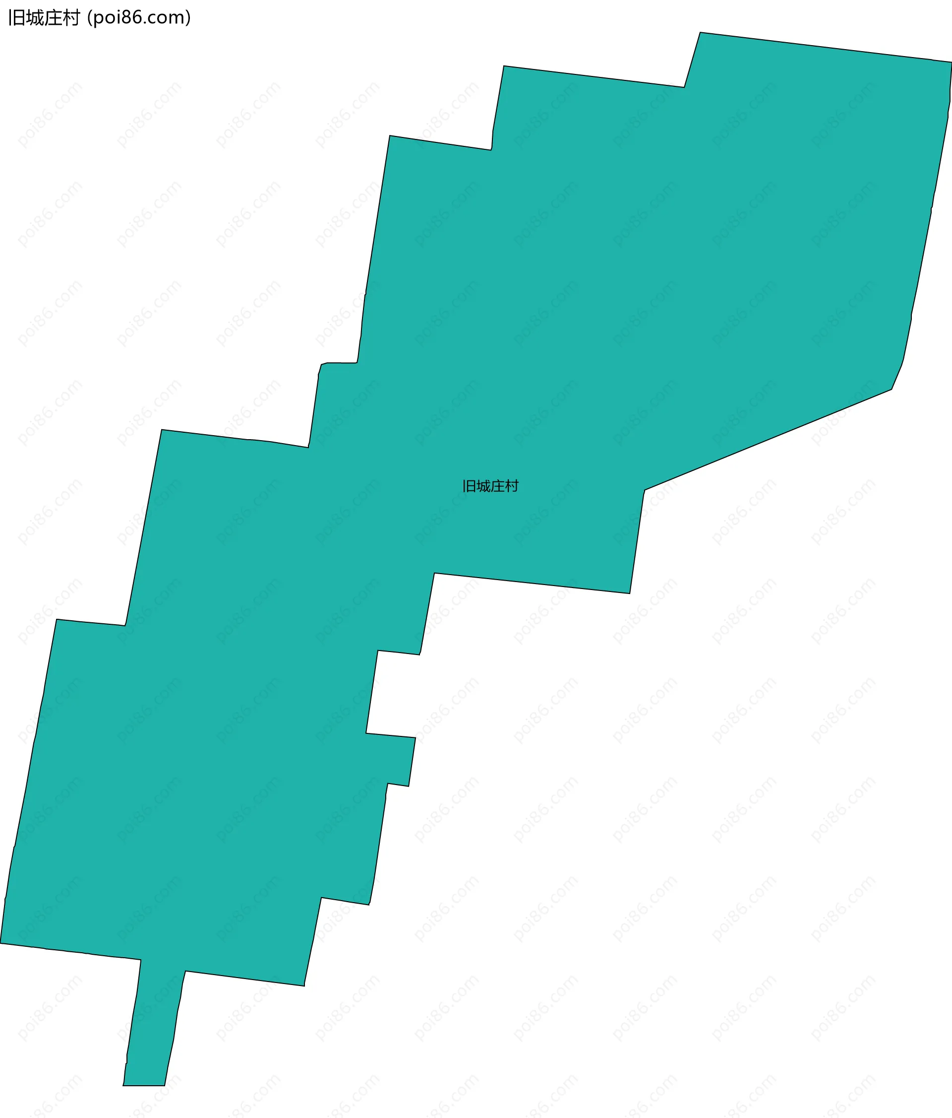 旧城庄村边界地图