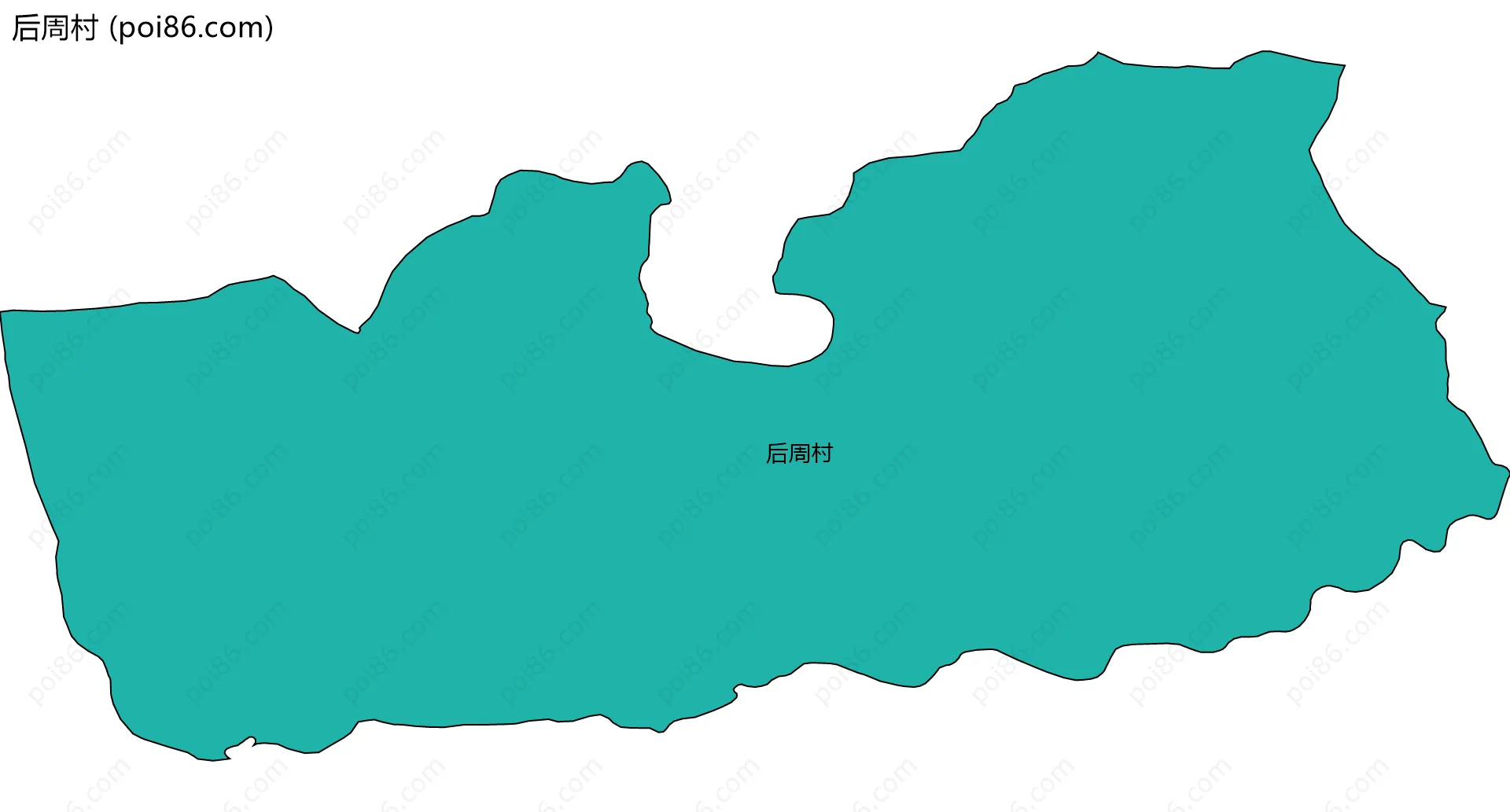 后周村边界地图