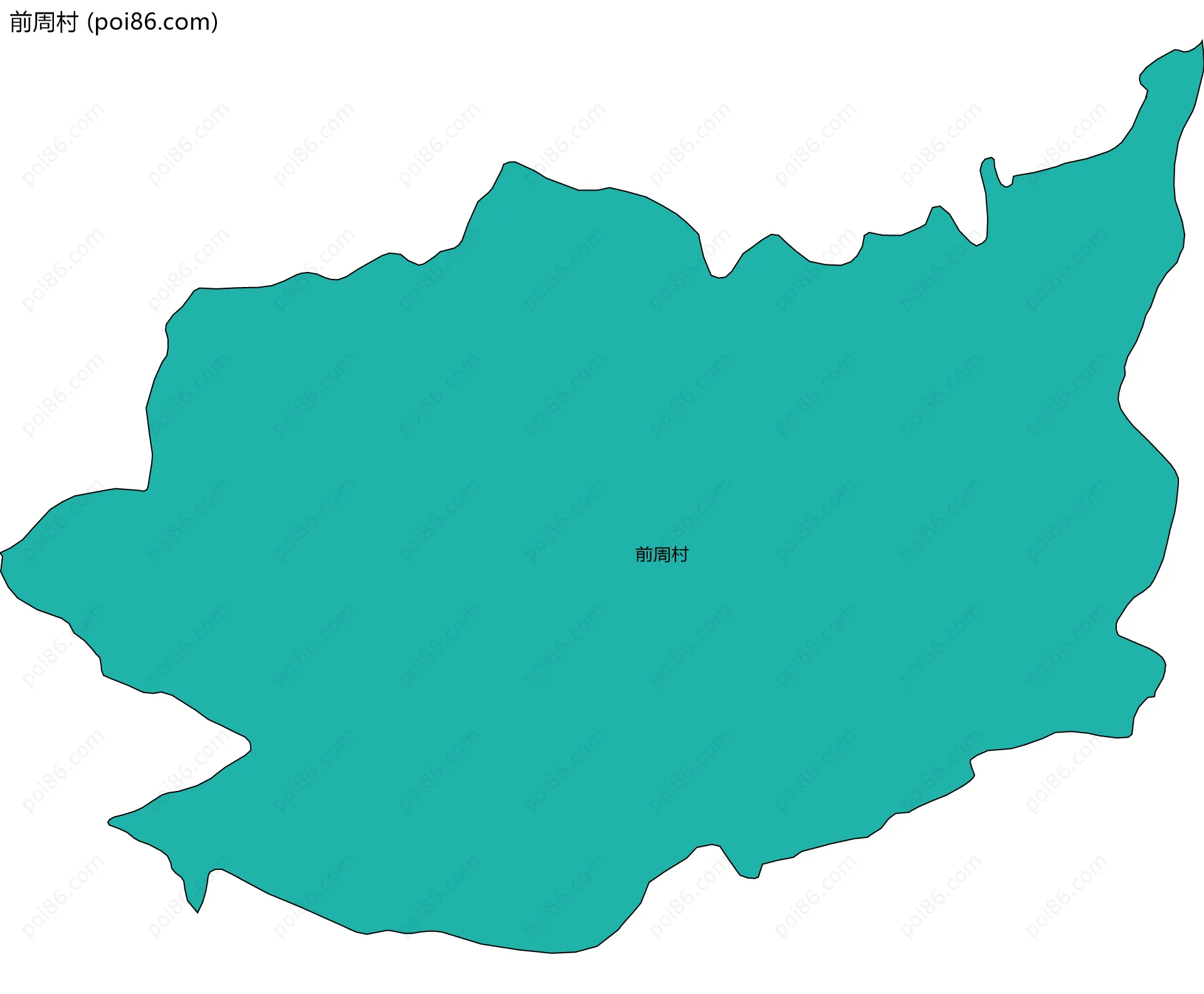 前周村边界地图