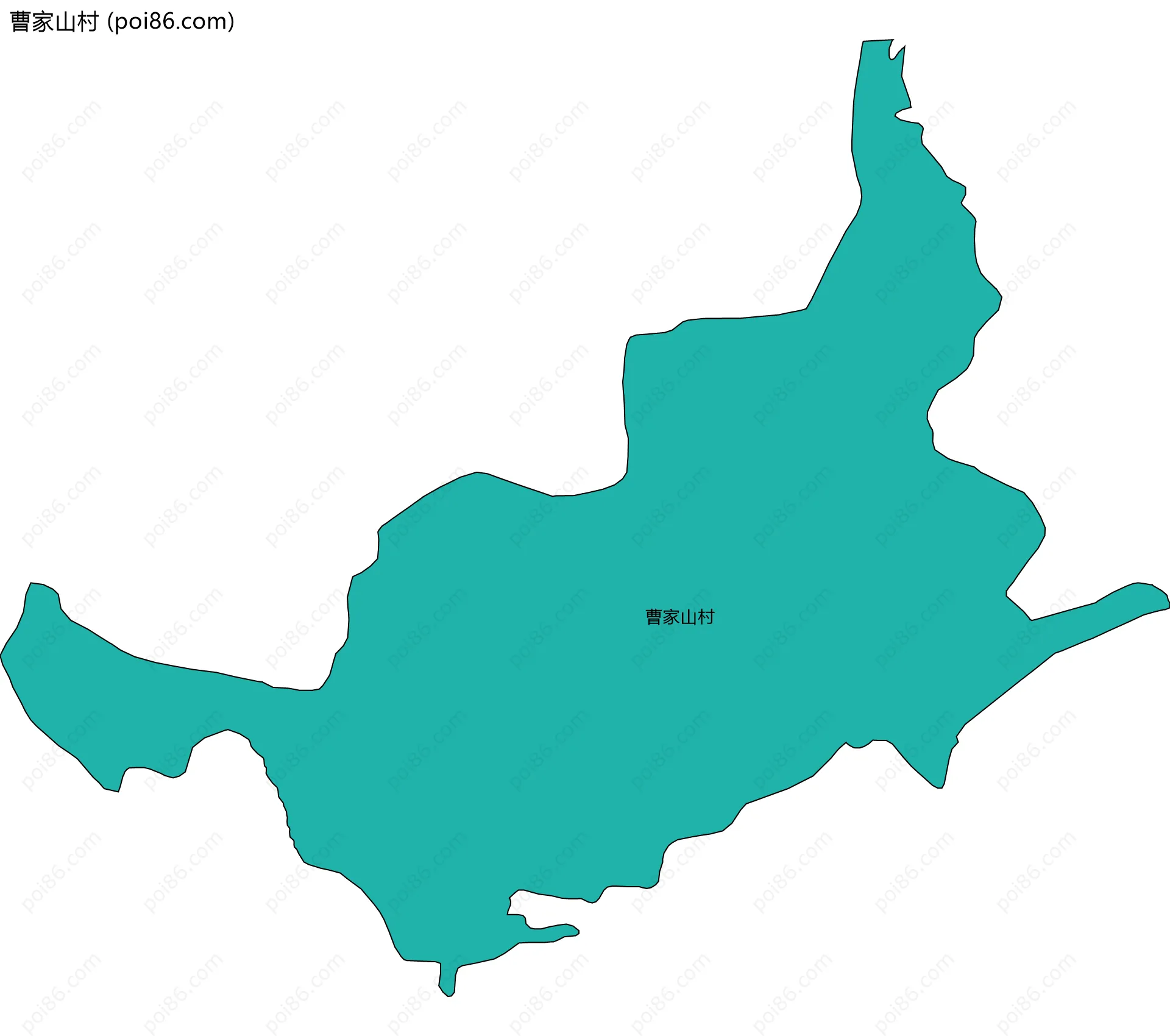 曹家山村边界地图