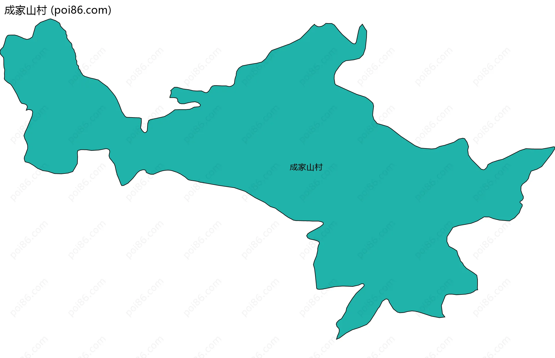 成家山村边界地图