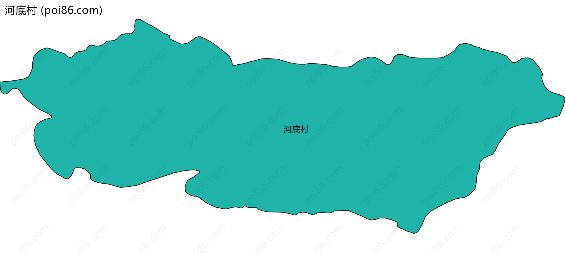 河底村边界地图