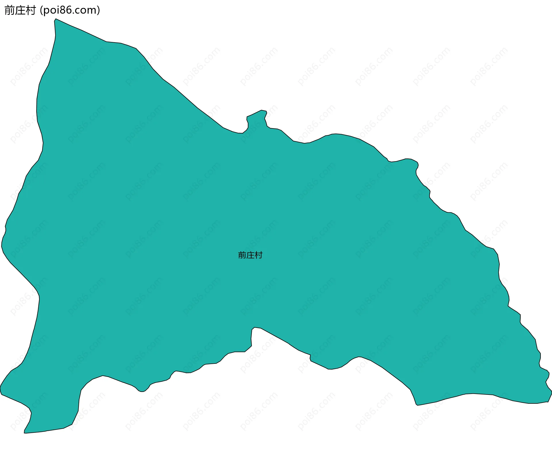 前庄村边界地图