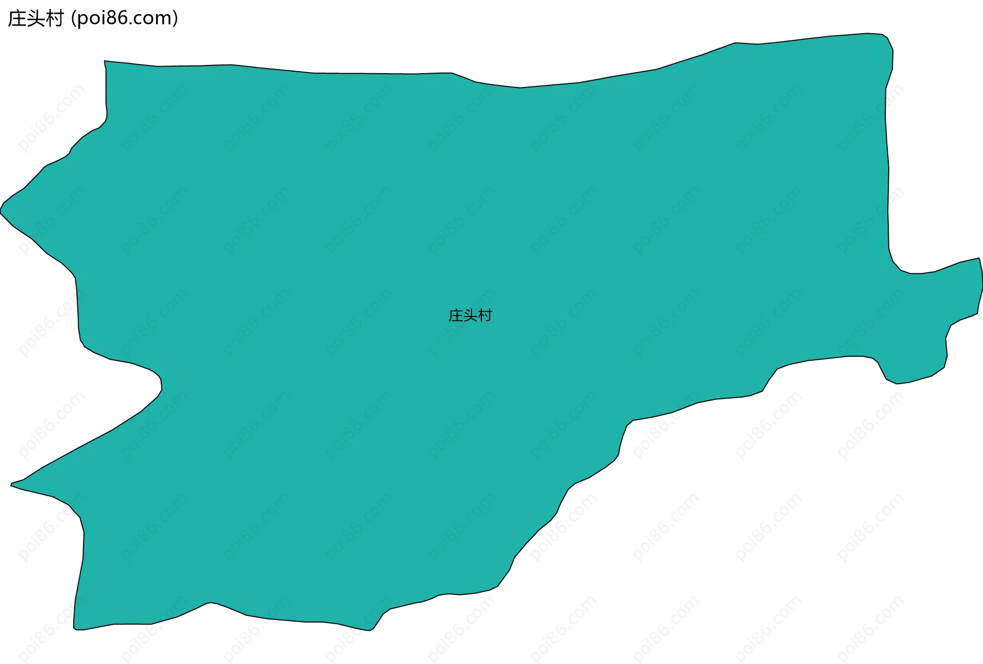 庄头村边界地图