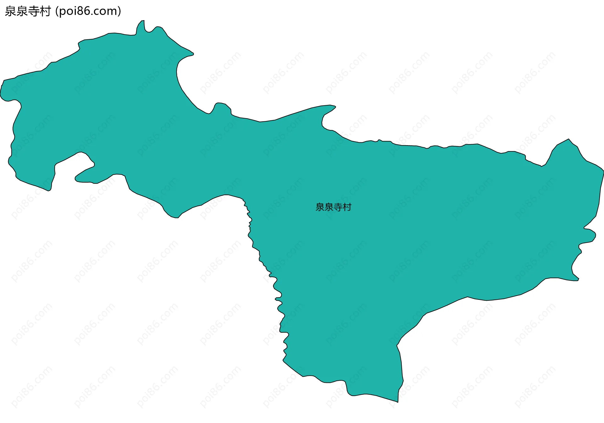 泉泉寺村边界地图