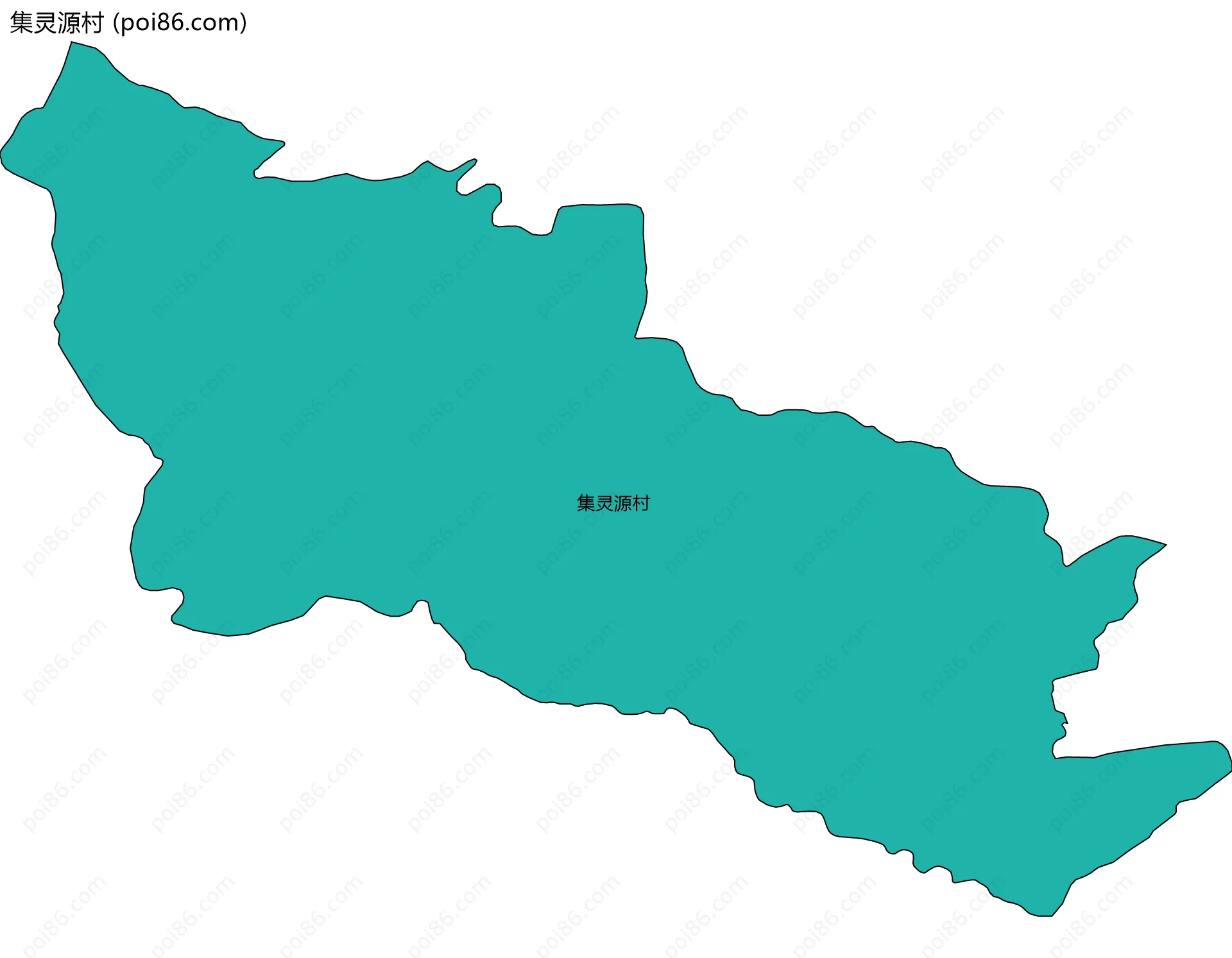 集灵源村边界地图