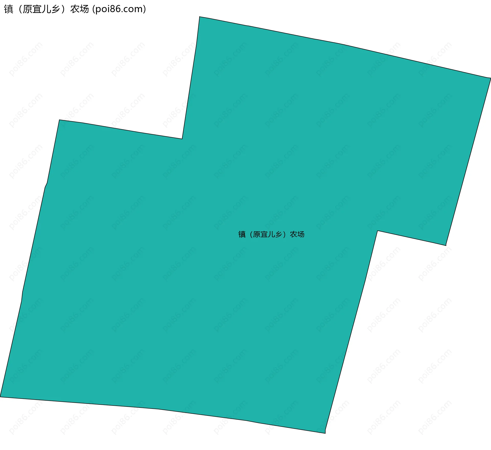 镇（原宜儿乡）农场边界地图