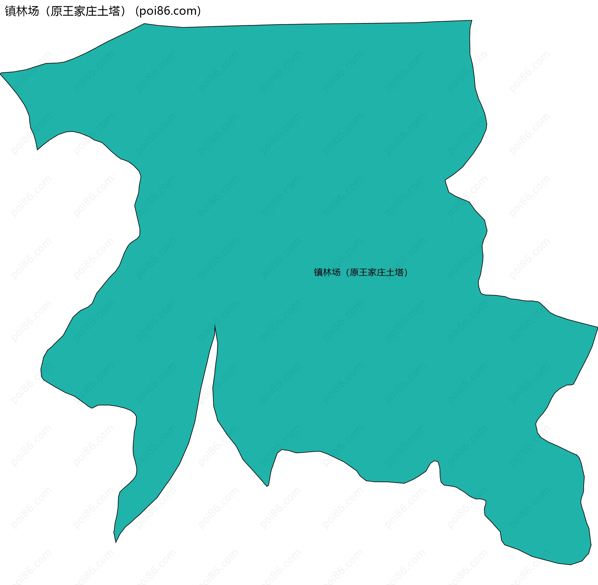 镇林场（原王家庄土塔）边界地图