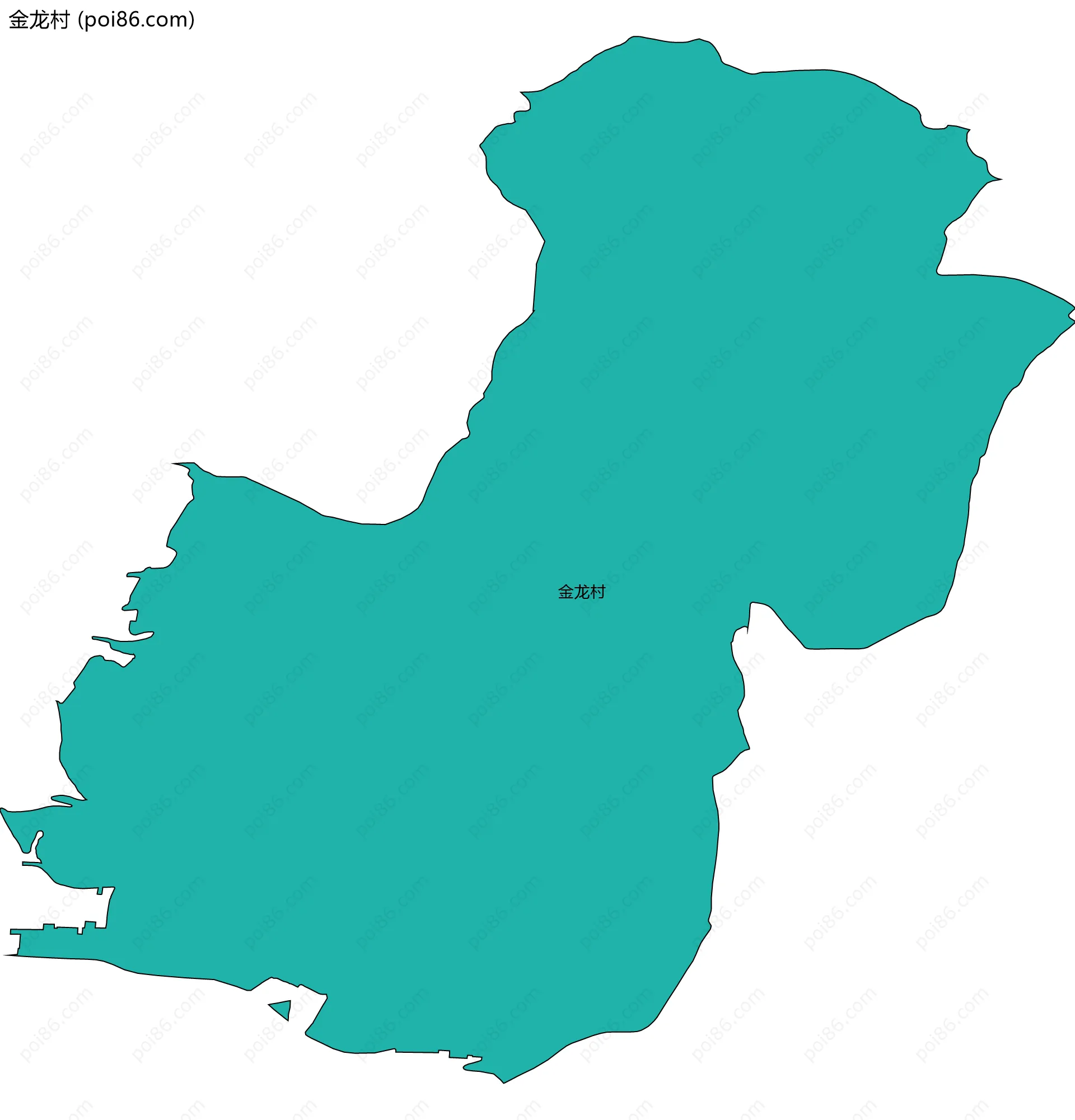 金龙村边界地图