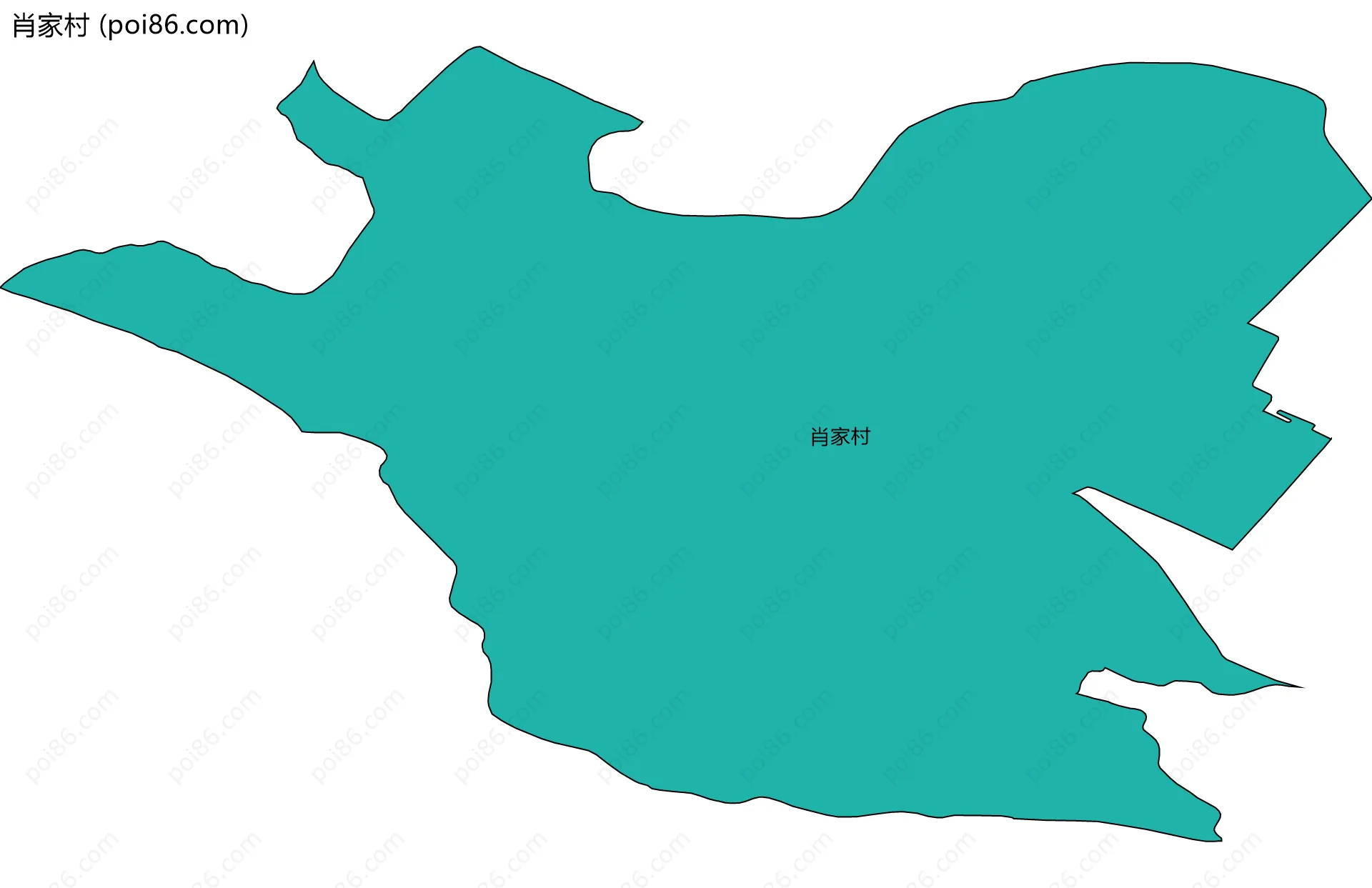 肖家村边界地图