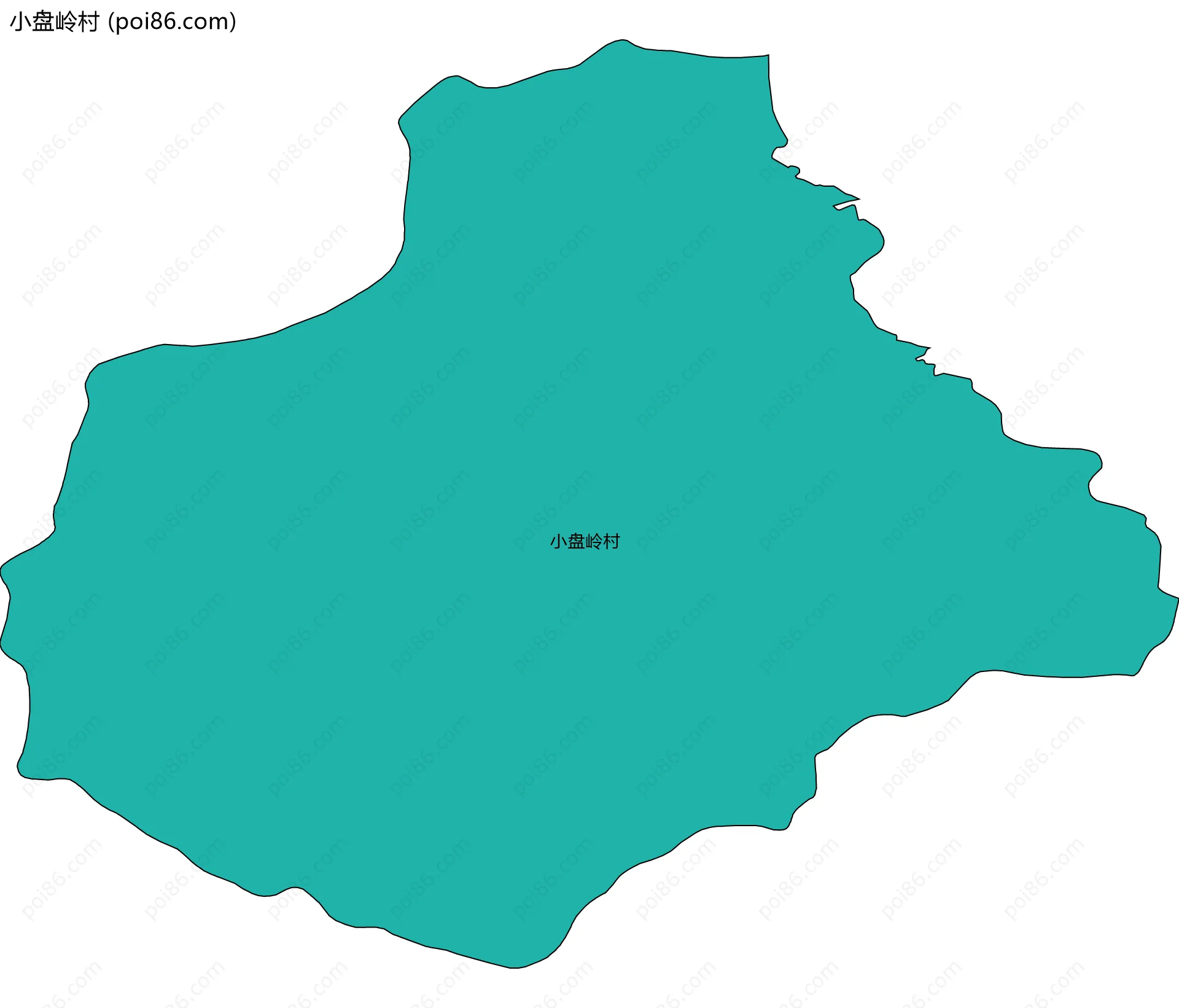 小盘岭村边界地图