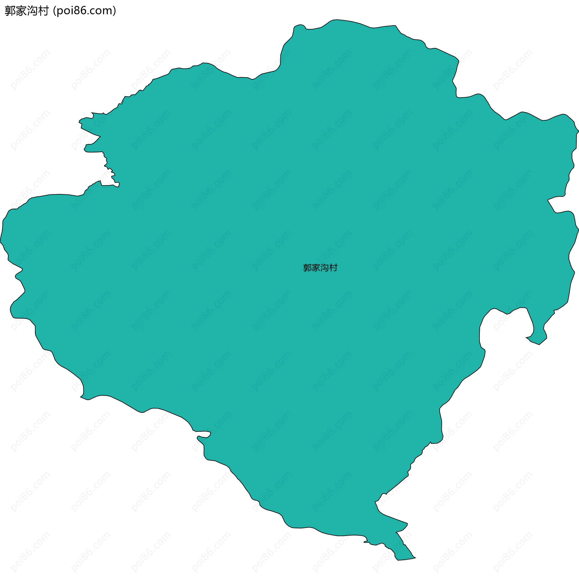 郭家沟村边界地图