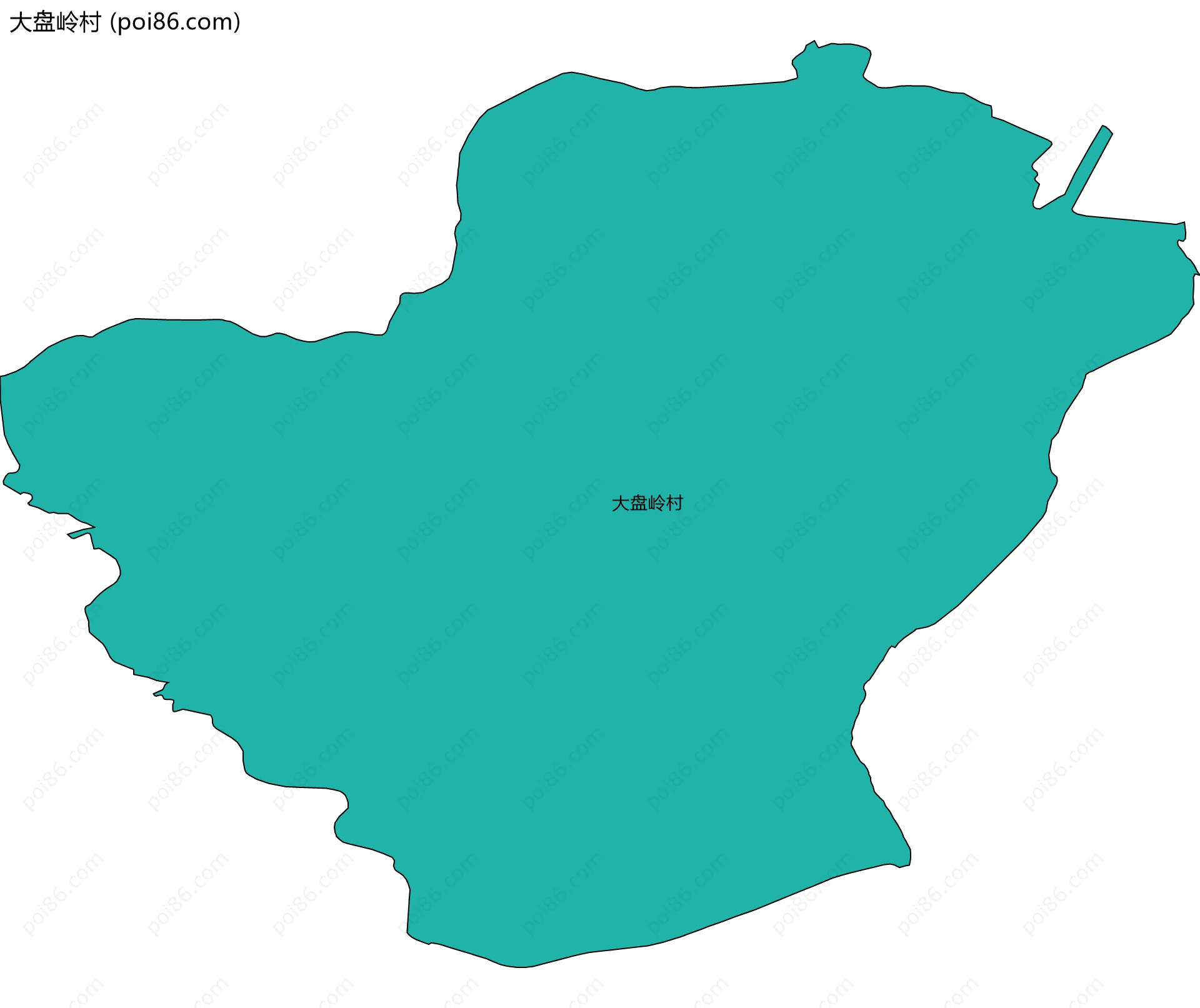 大盘岭村边界地图