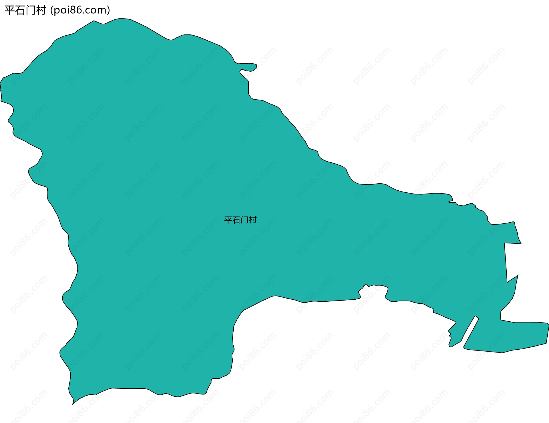 平石门村边界地图