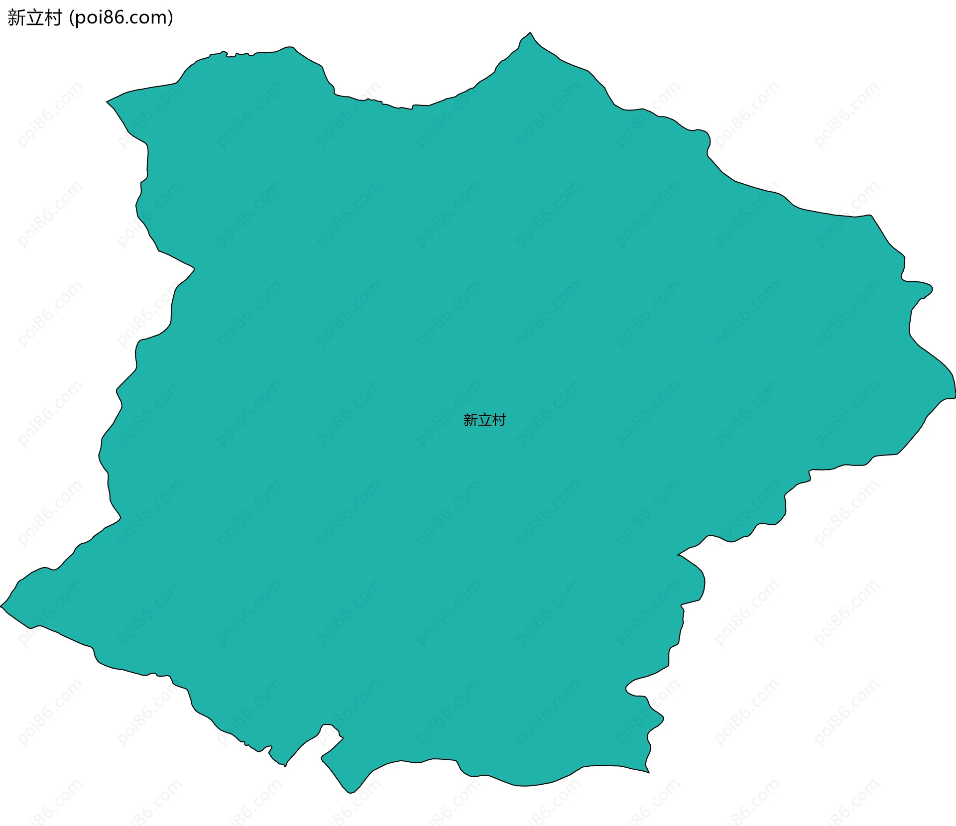 新立村边界地图