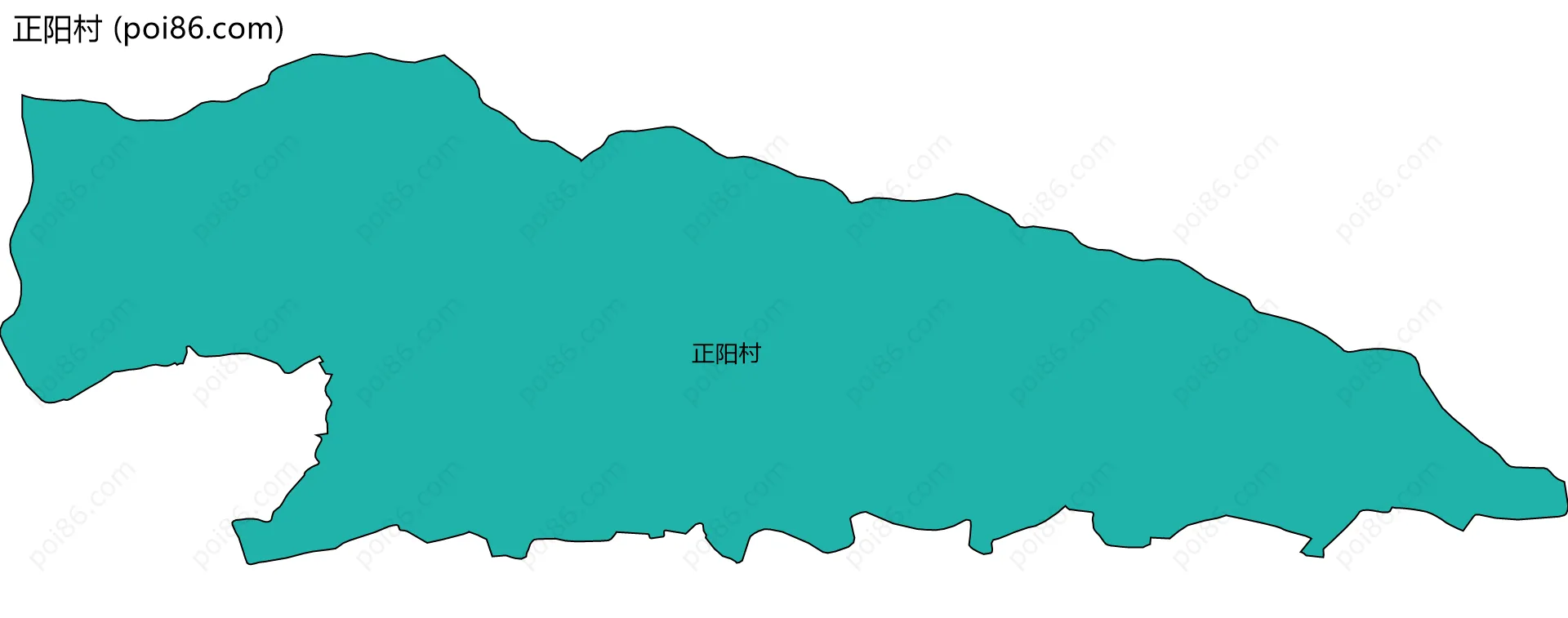 正阳村边界地图