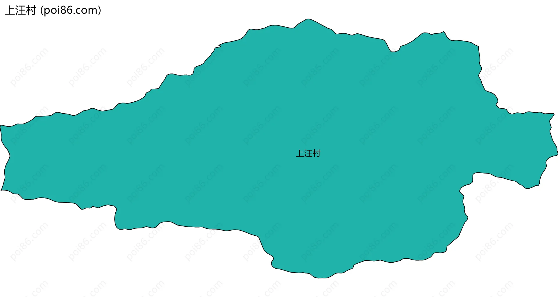上汪村边界地图