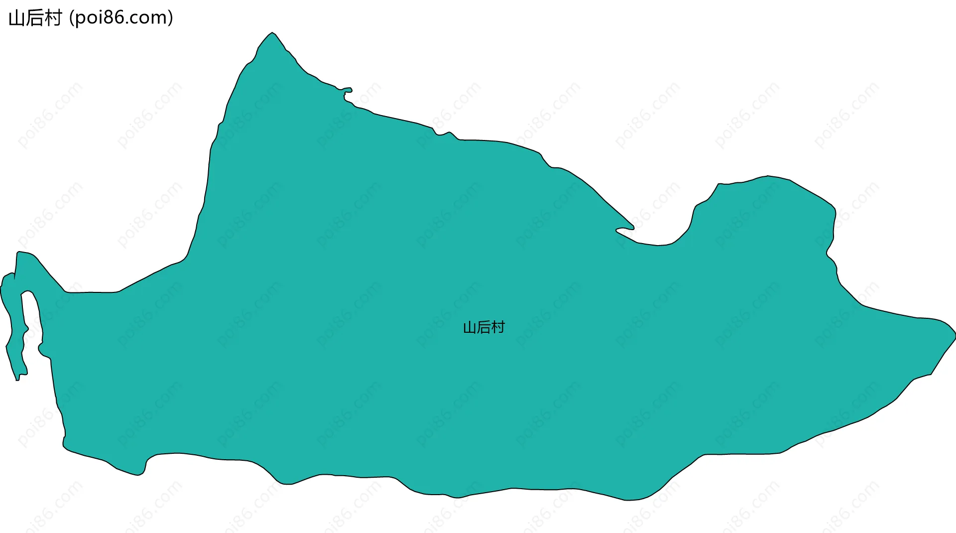 山后村边界地图