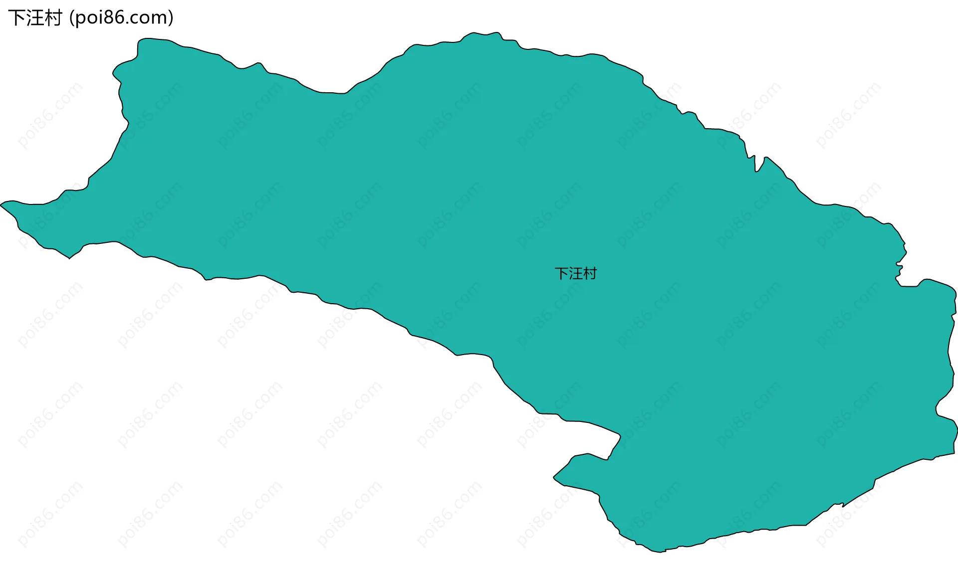 下汪村边界地图