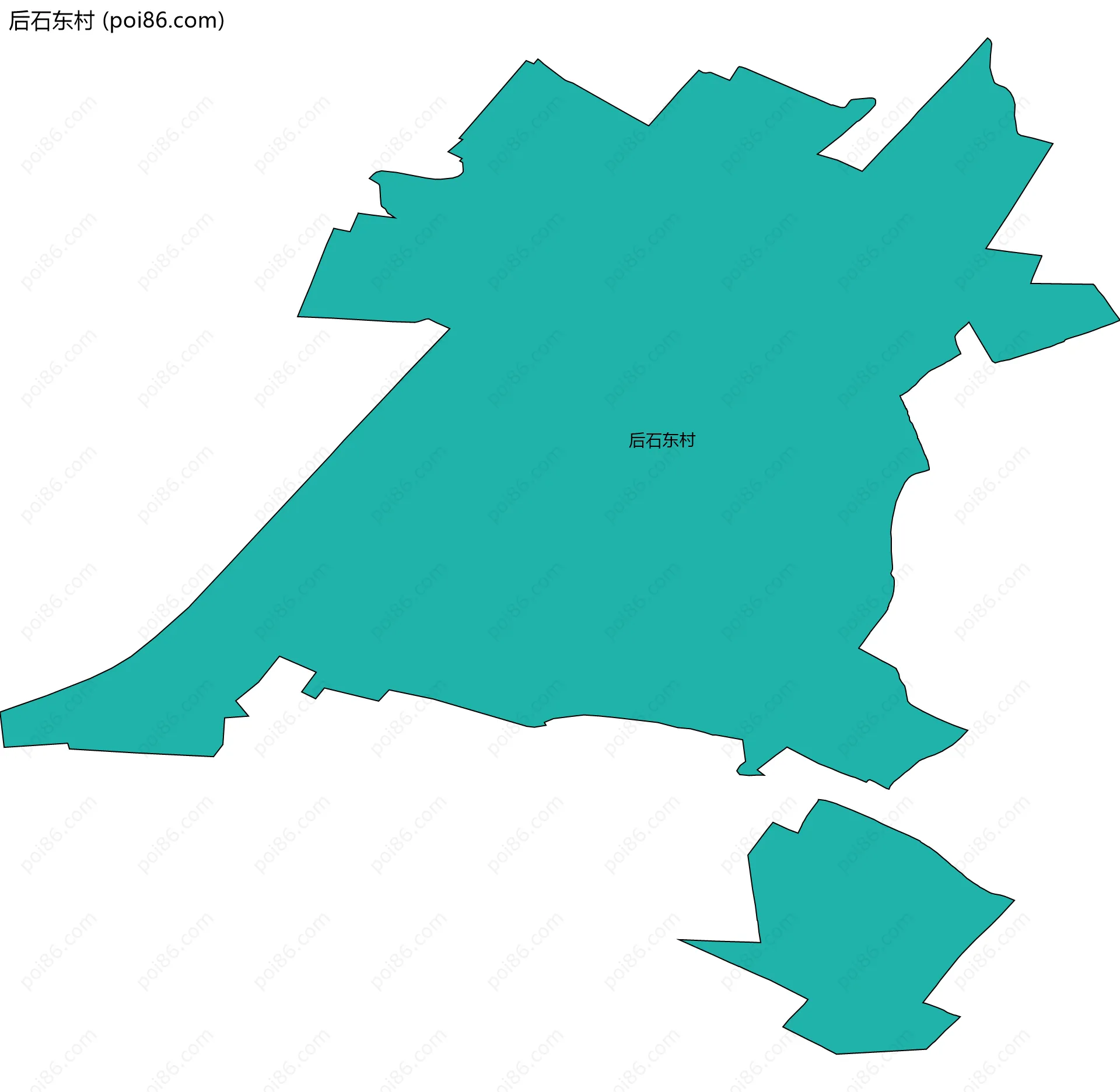 后石东村边界地图