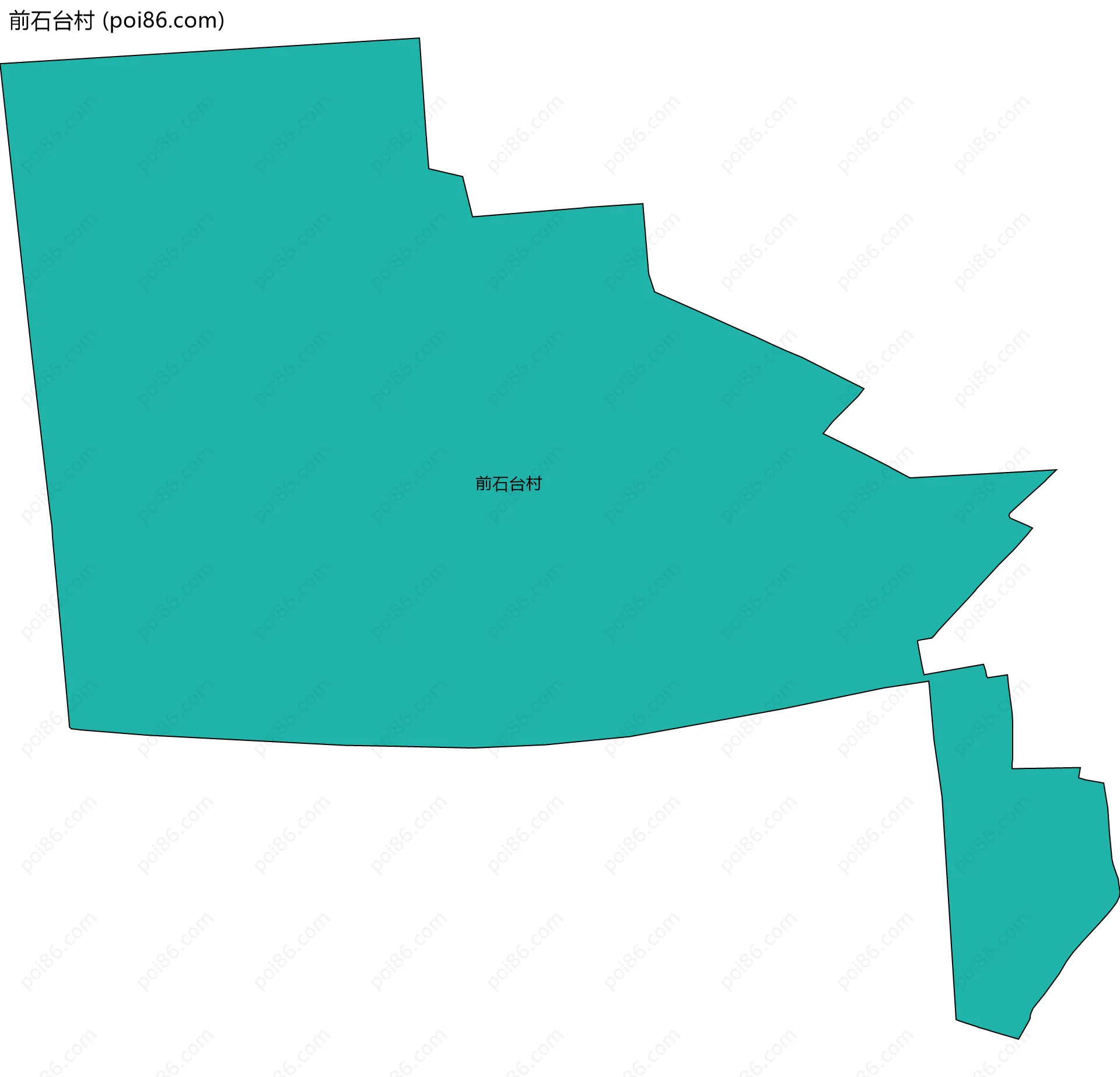 前石台村边界地图