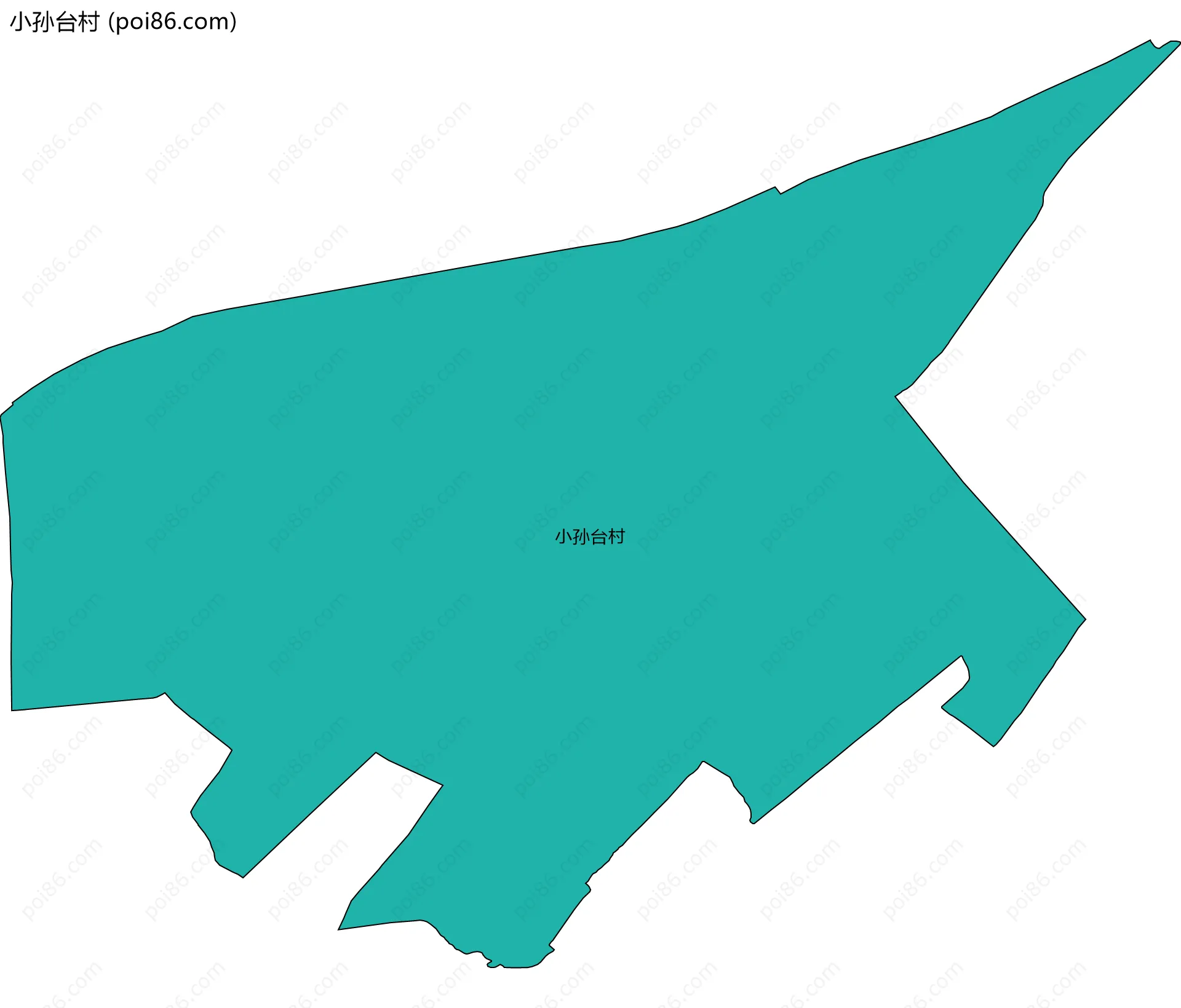 小孙台村边界地图