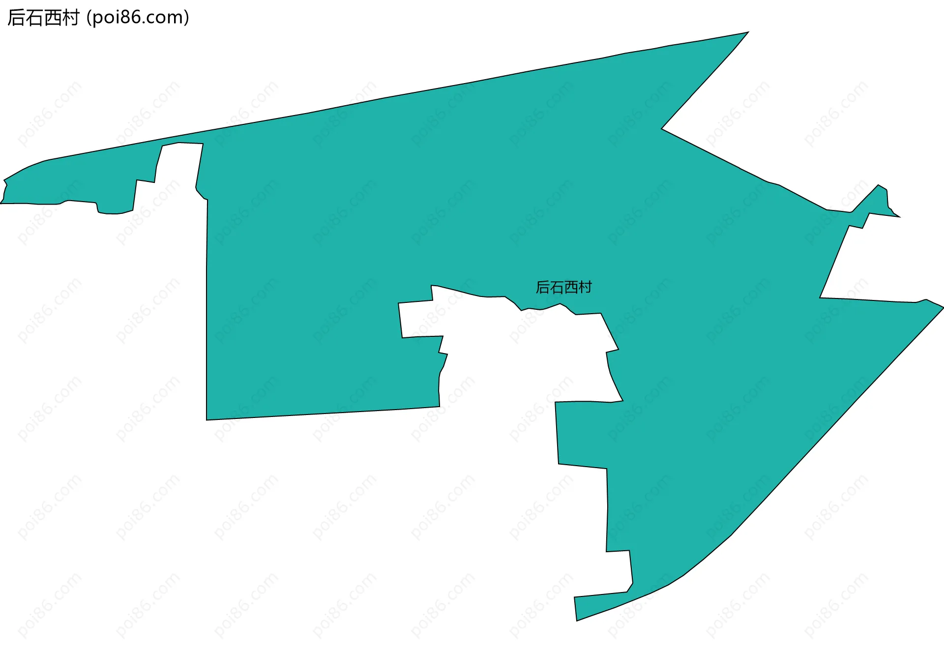 后石西村边界地图