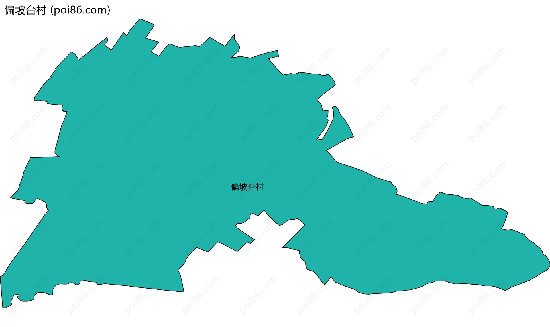 偏坡台村边界地图