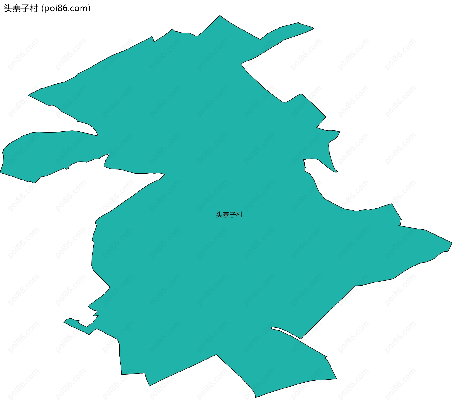 头寨子村边界地图