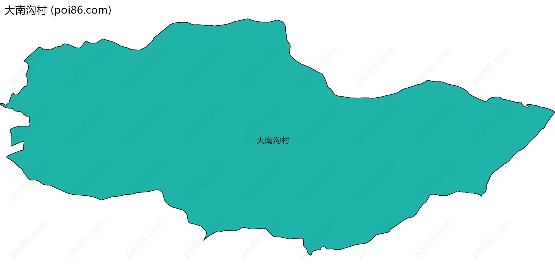 大南沟村边界地图