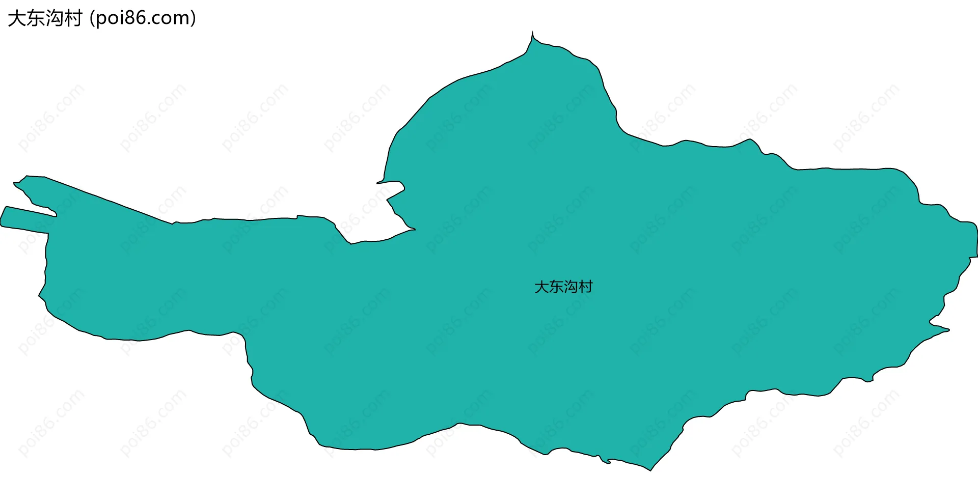 大东沟村边界地图