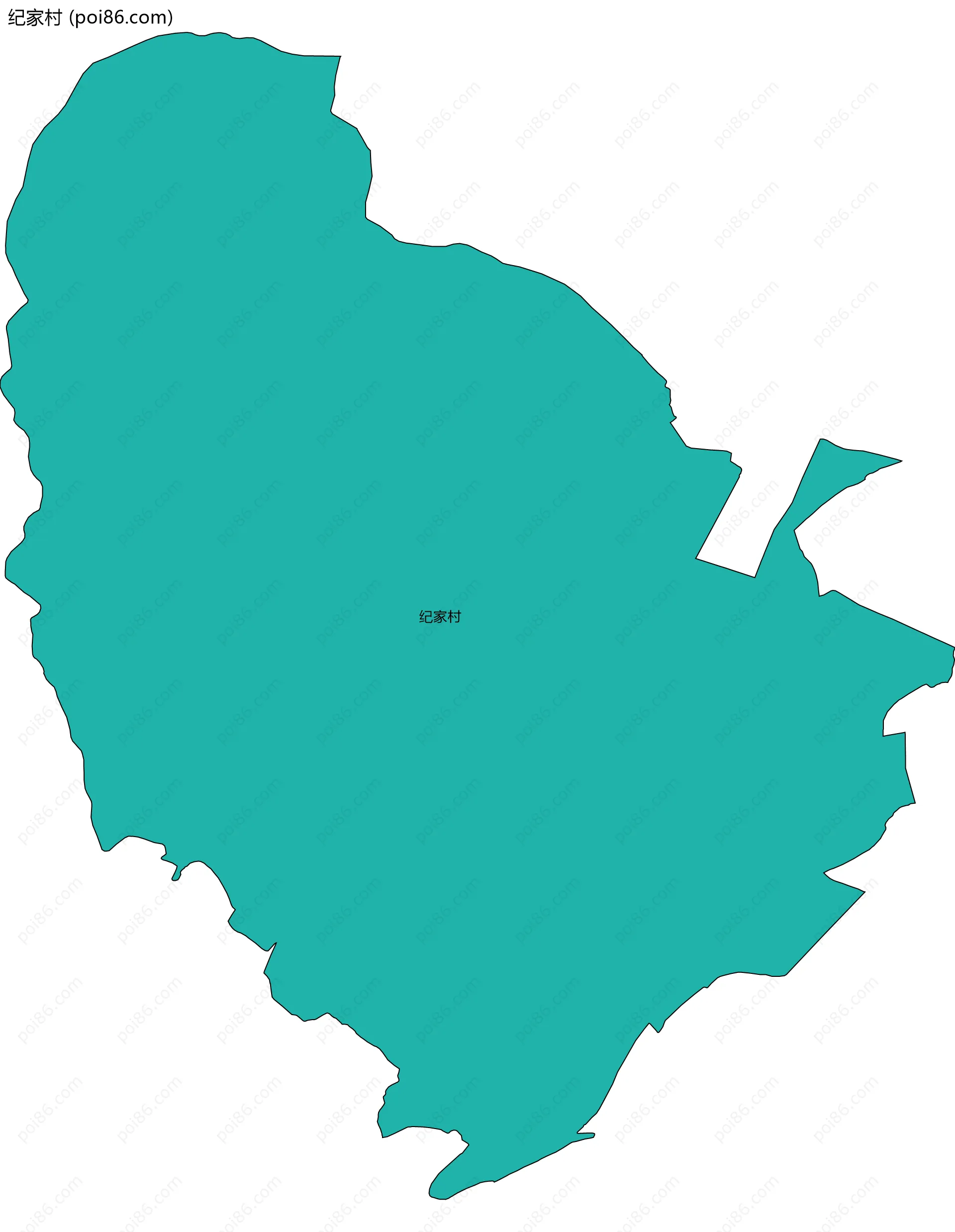 纪家村边界地图