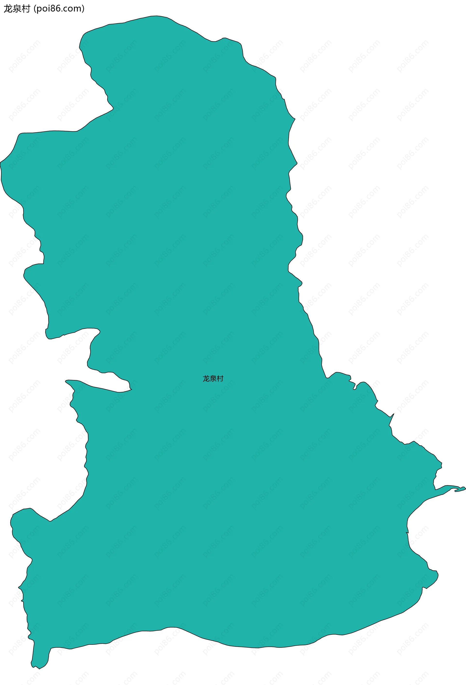 龙泉村边界地图