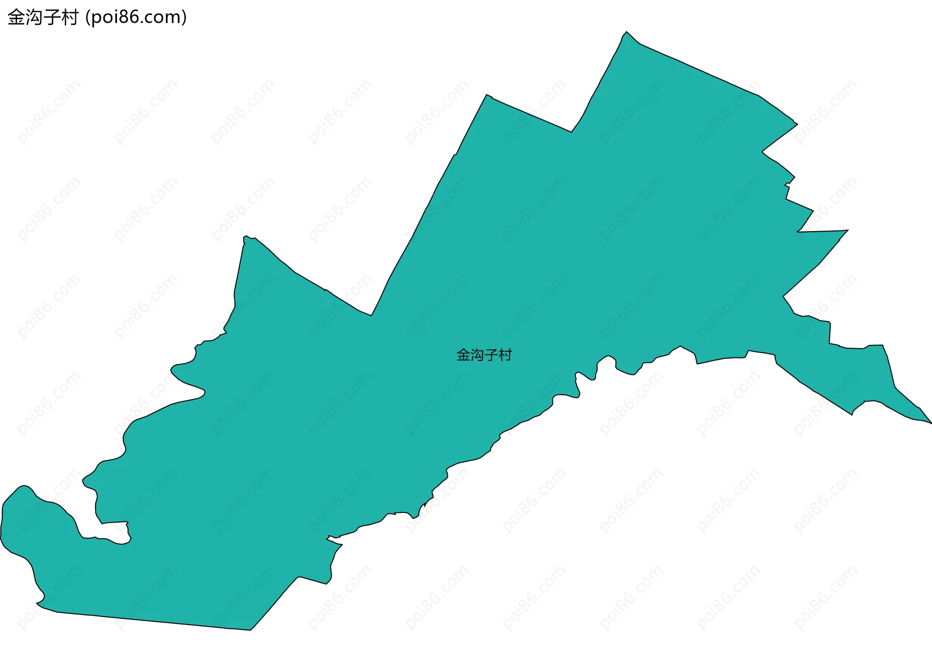 金沟子村边界地图