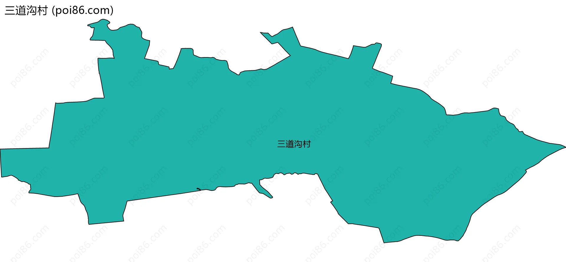 三道沟村边界地图