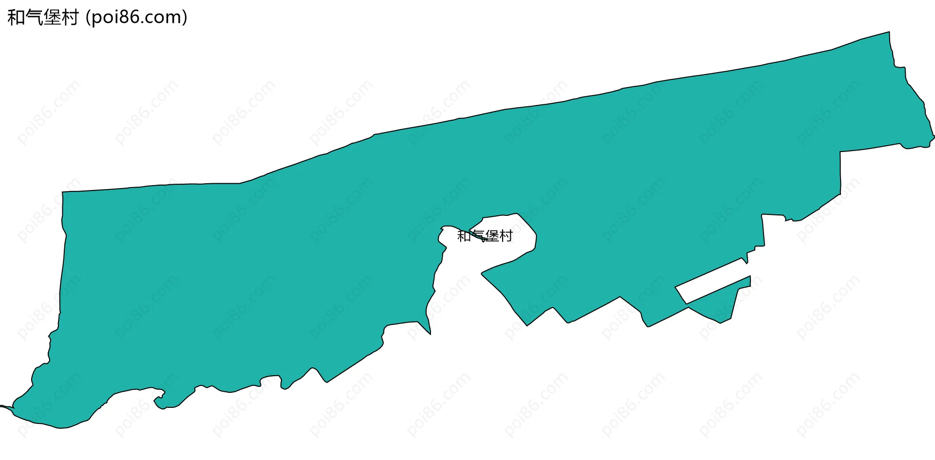 和气堡村边界地图