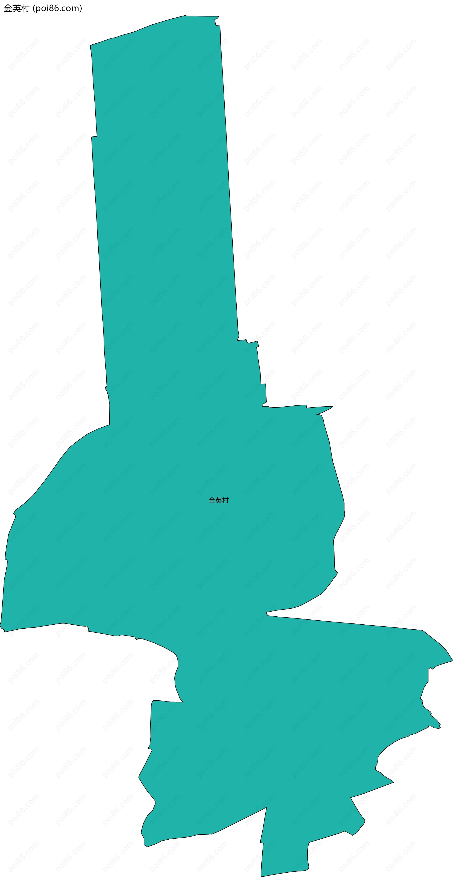 金英村边界地图