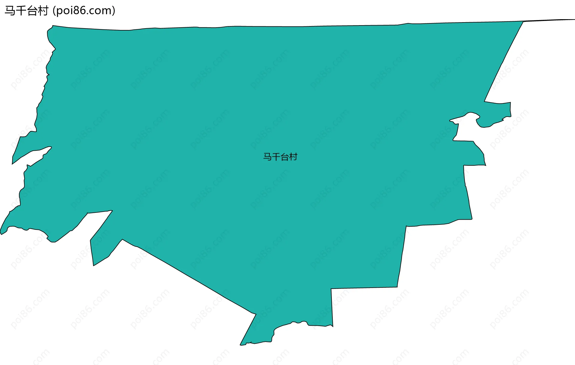 马千台村边界地图