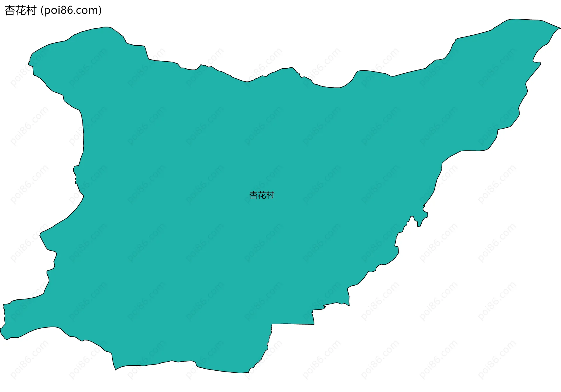 杏花村边界地图