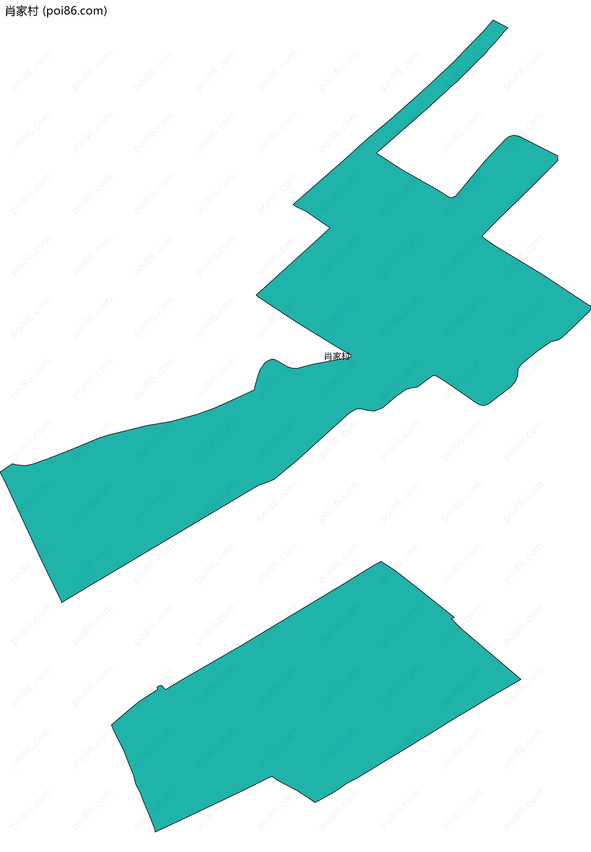 肖家村边界地图