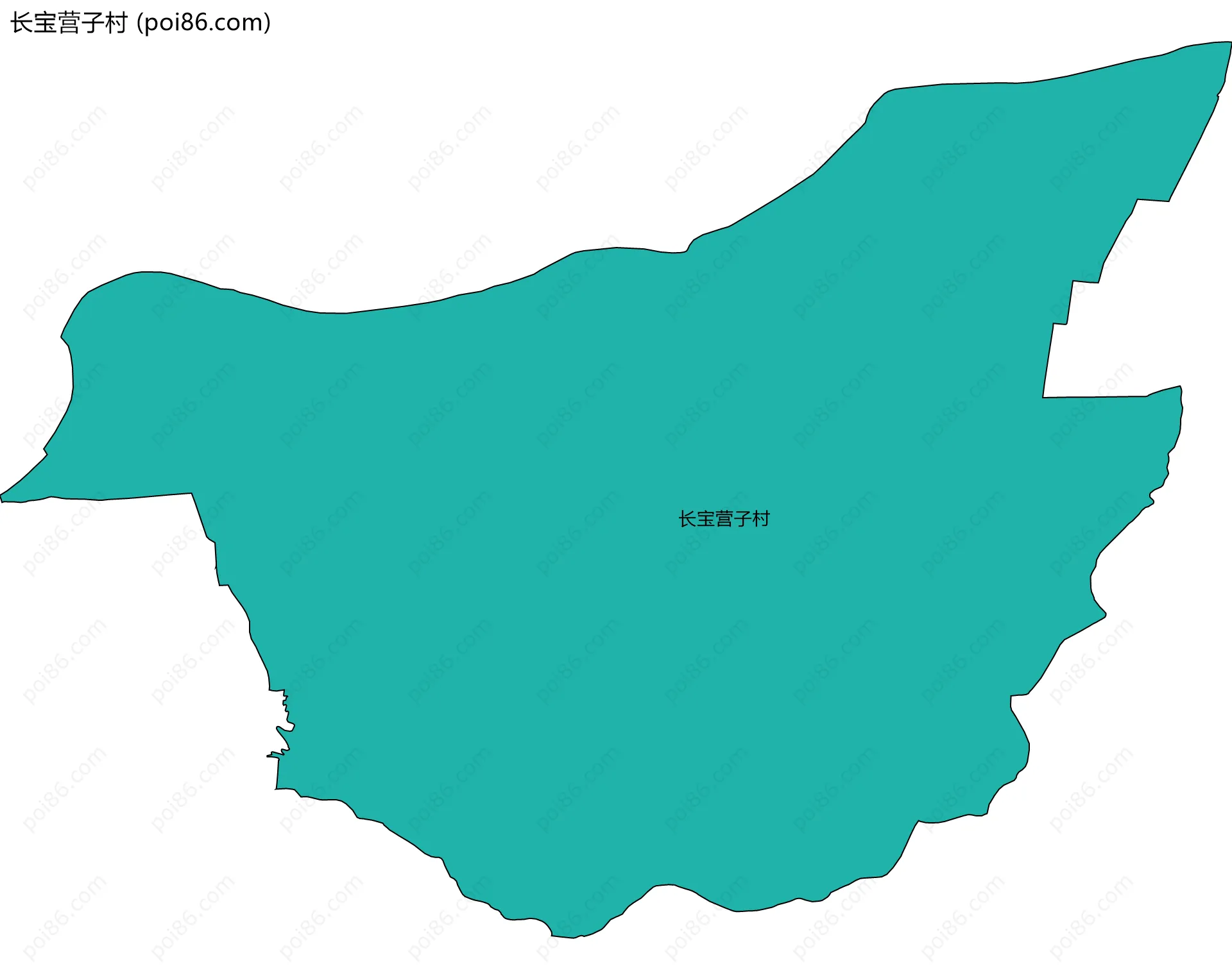 长宝营子村边界地图