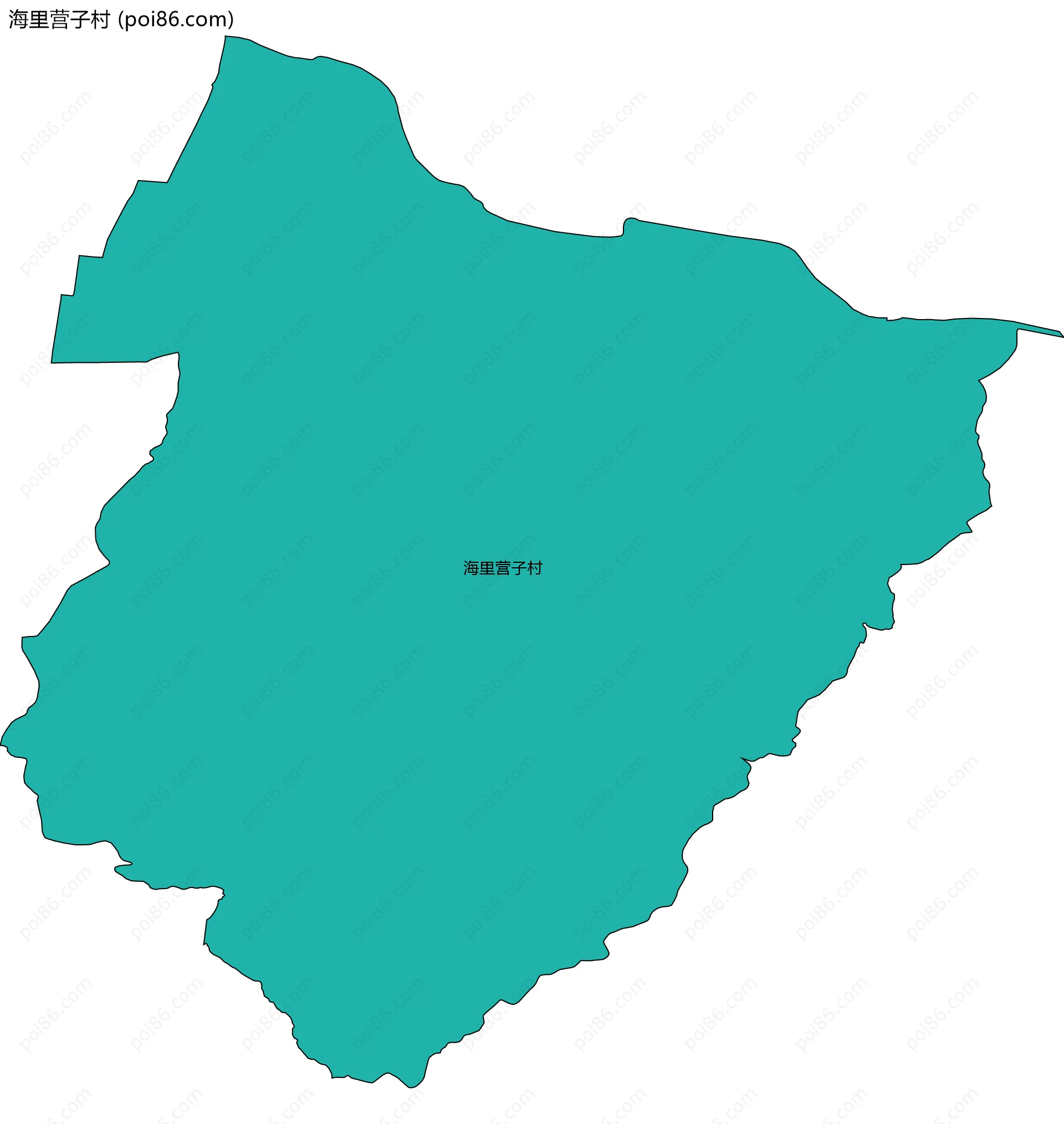 海里营子村边界地图