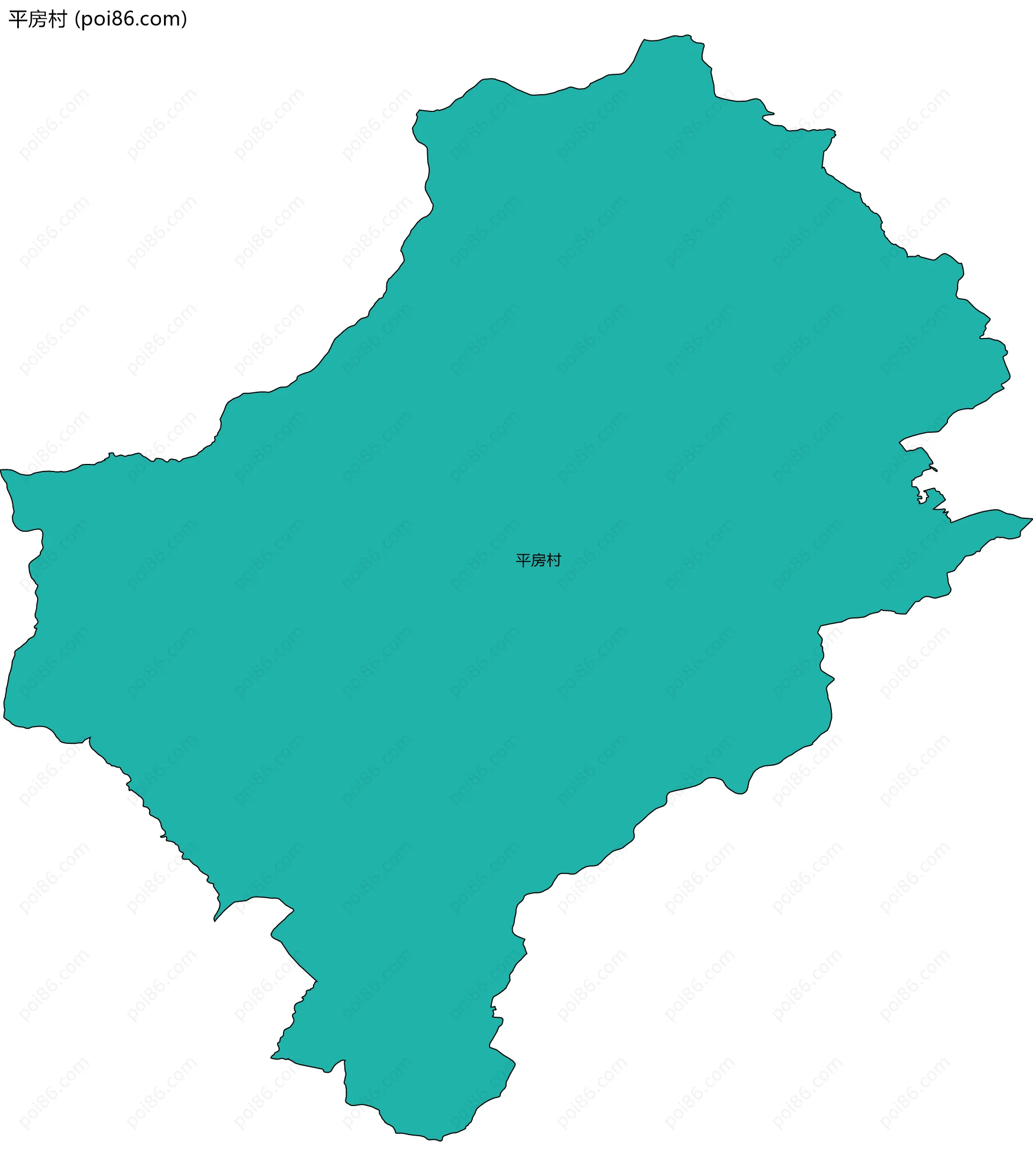 平房村边界地图