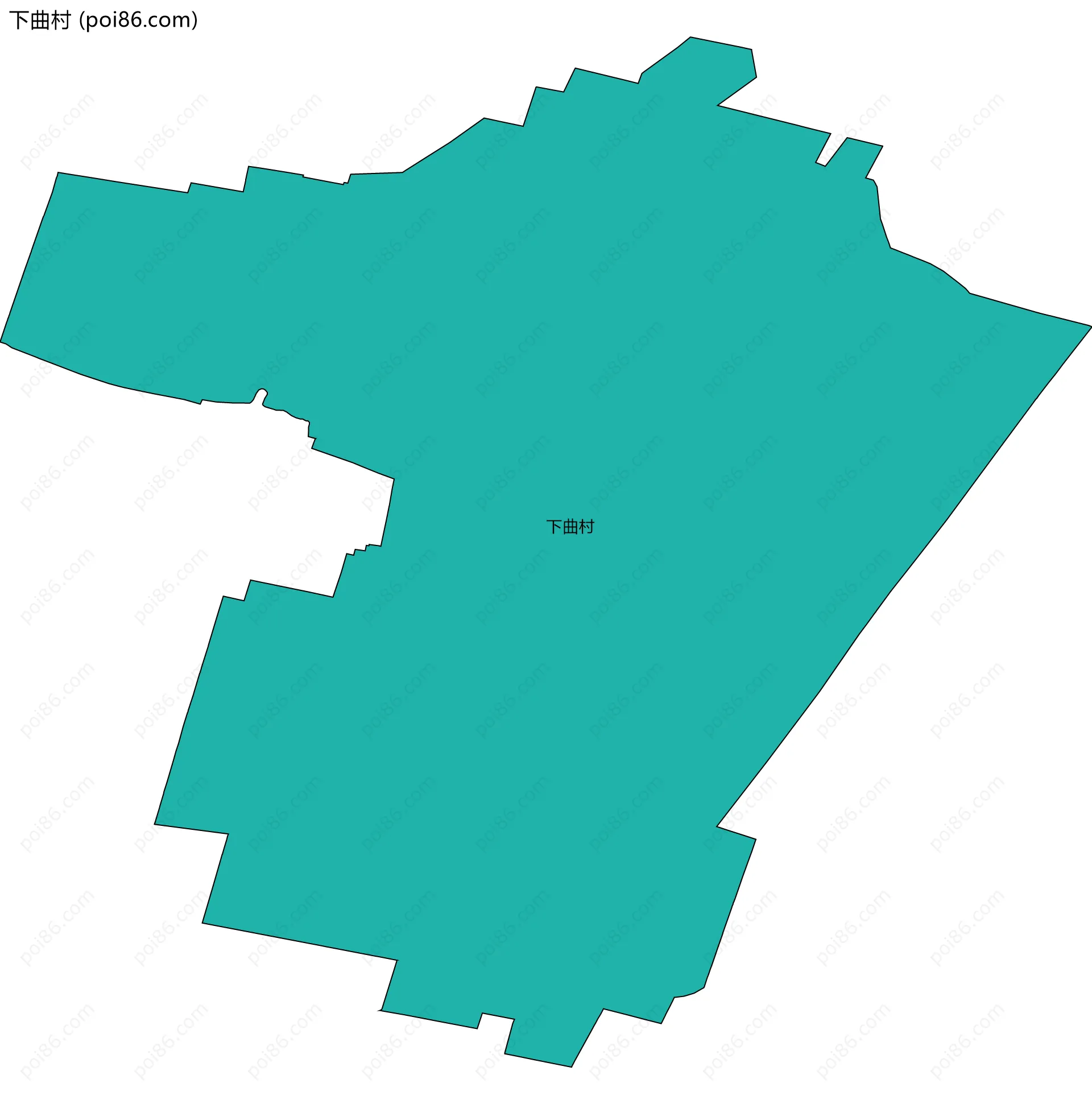 下曲村边界地图