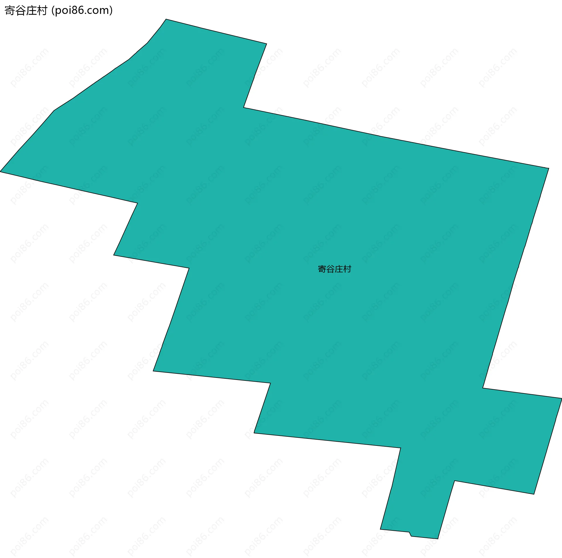 寄谷庄村边界地图